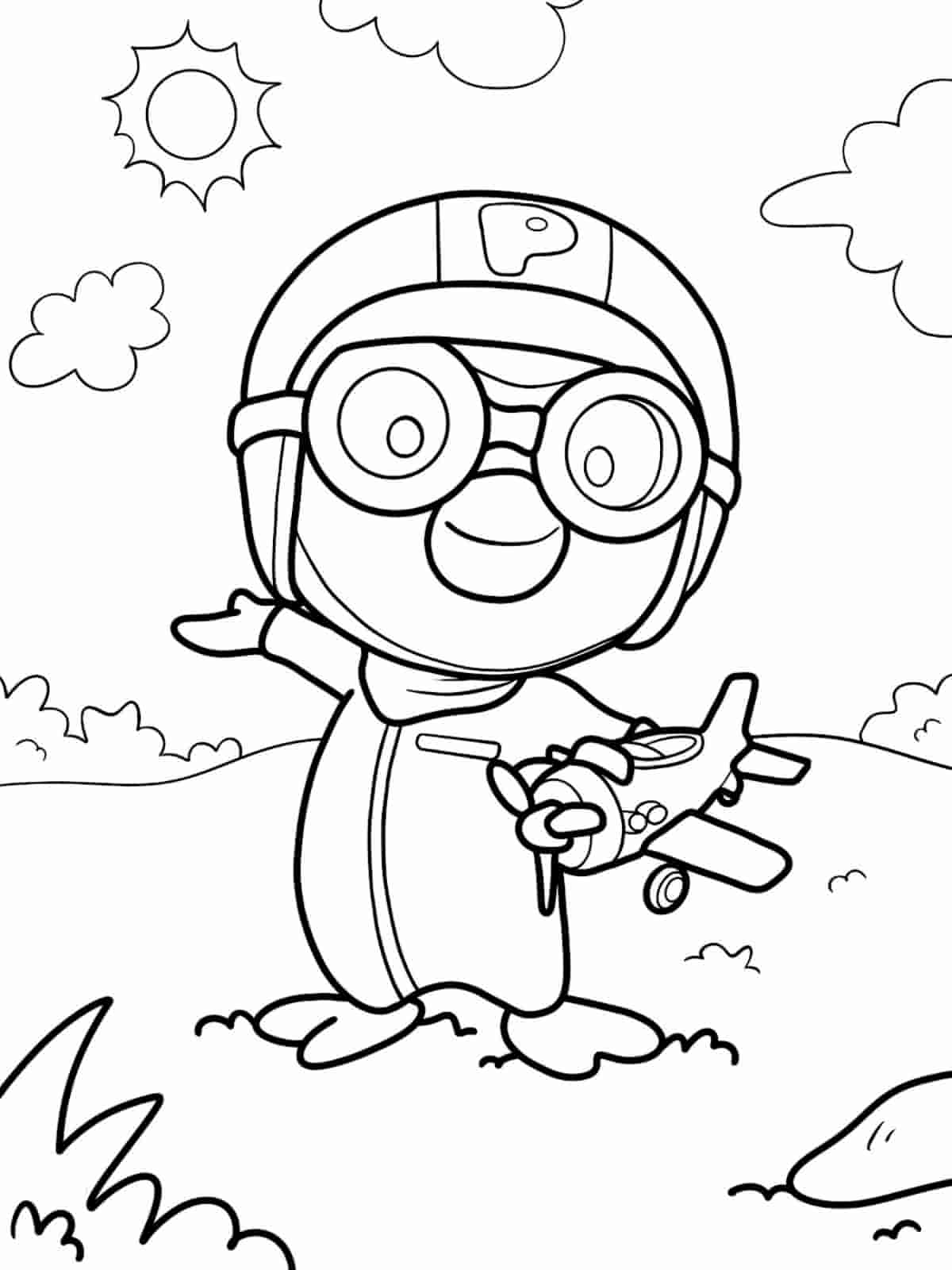 Pororo Adventure Coloring Pages