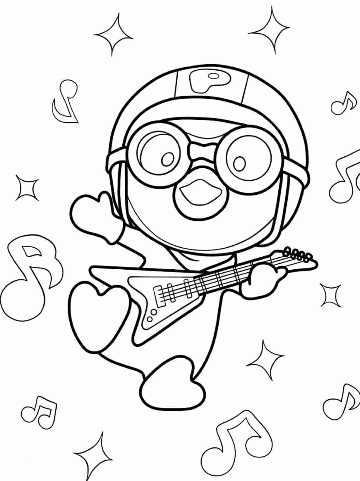 Pororo And Friends Coloring Pages