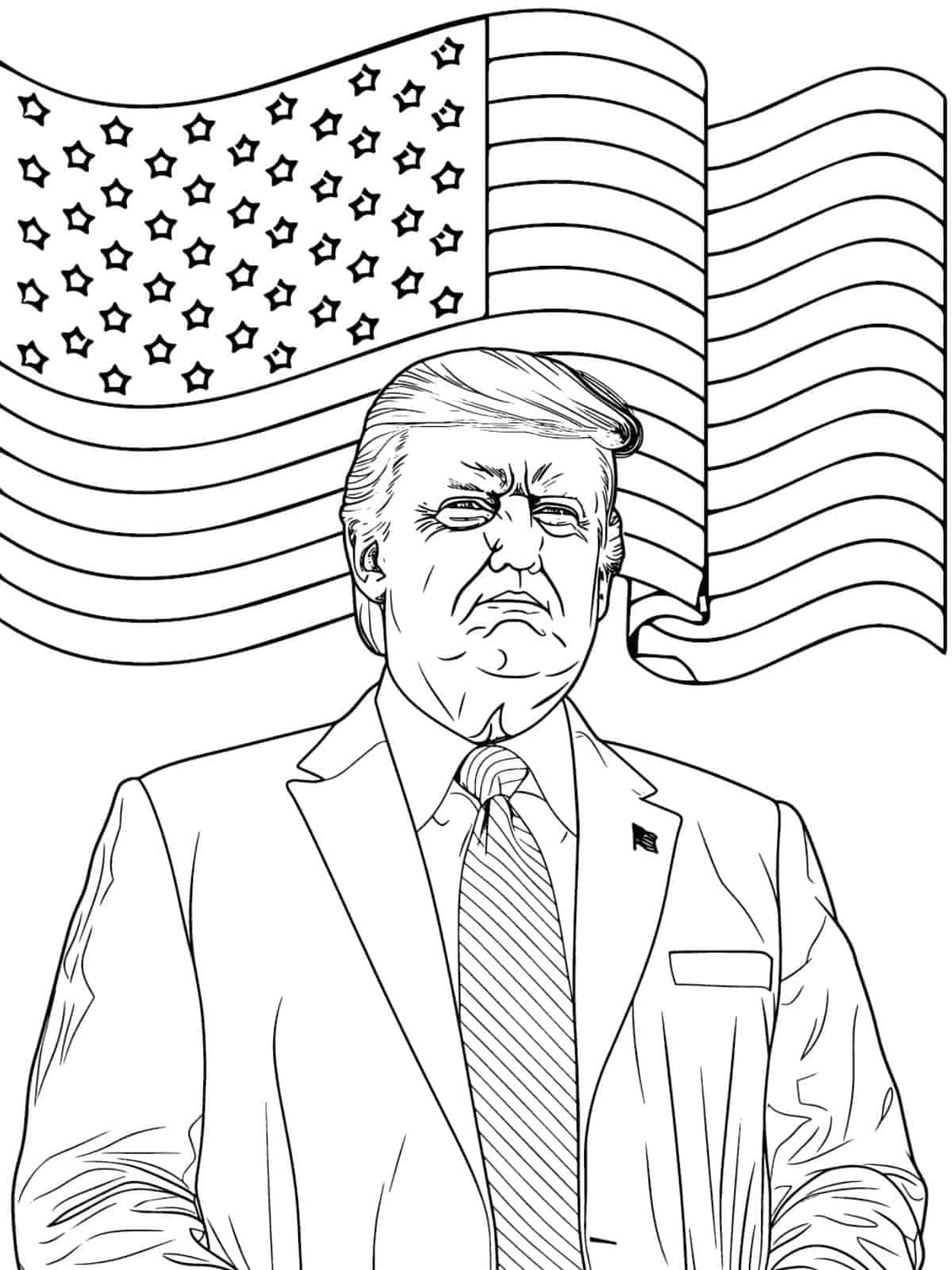 President Trump Inauguration Coloring Pages