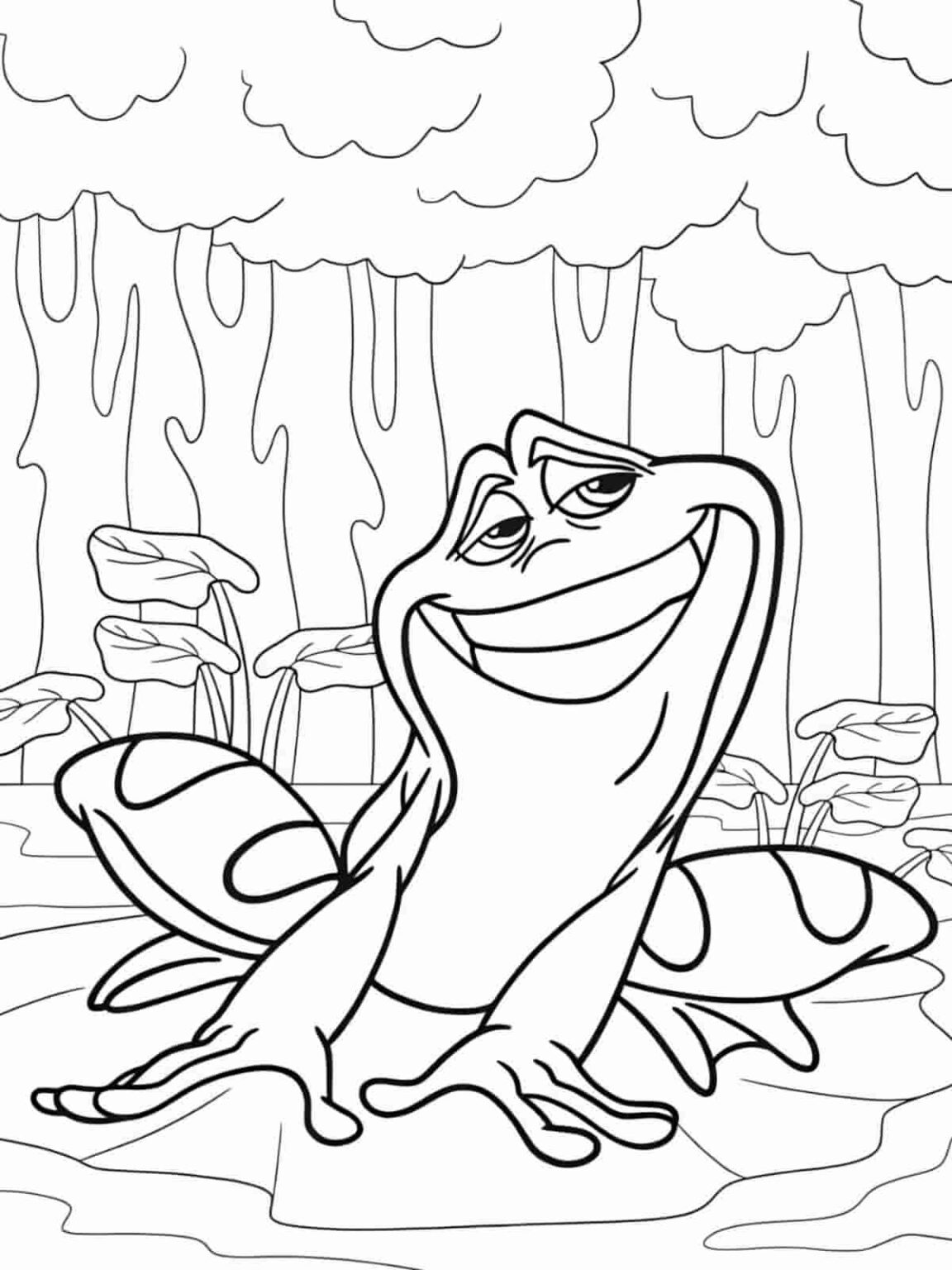 30+ The Princess and the Frog Coloring Pages 🎨👑