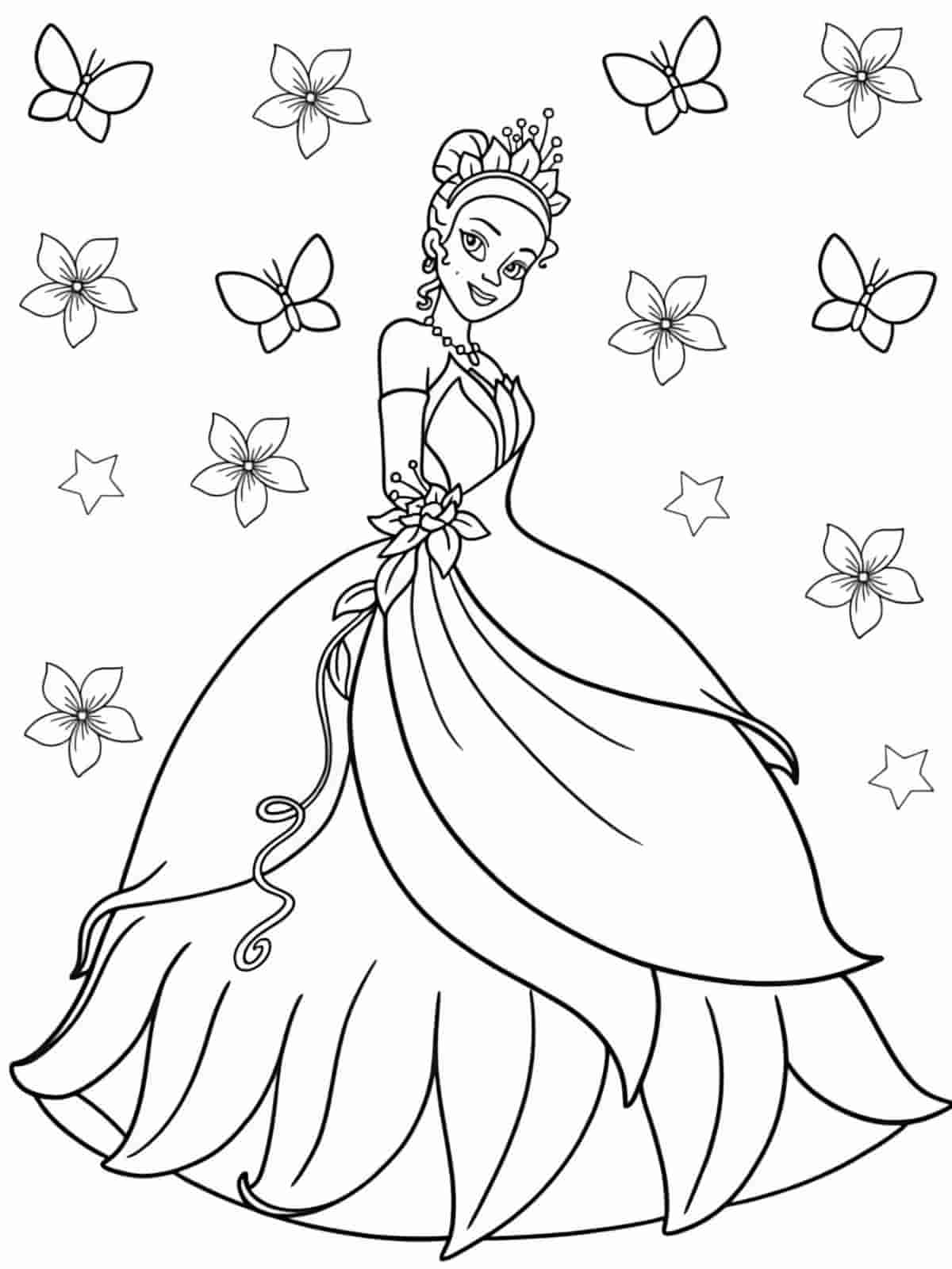 Princess And The Frog Coloring Pages With Magical Scenes