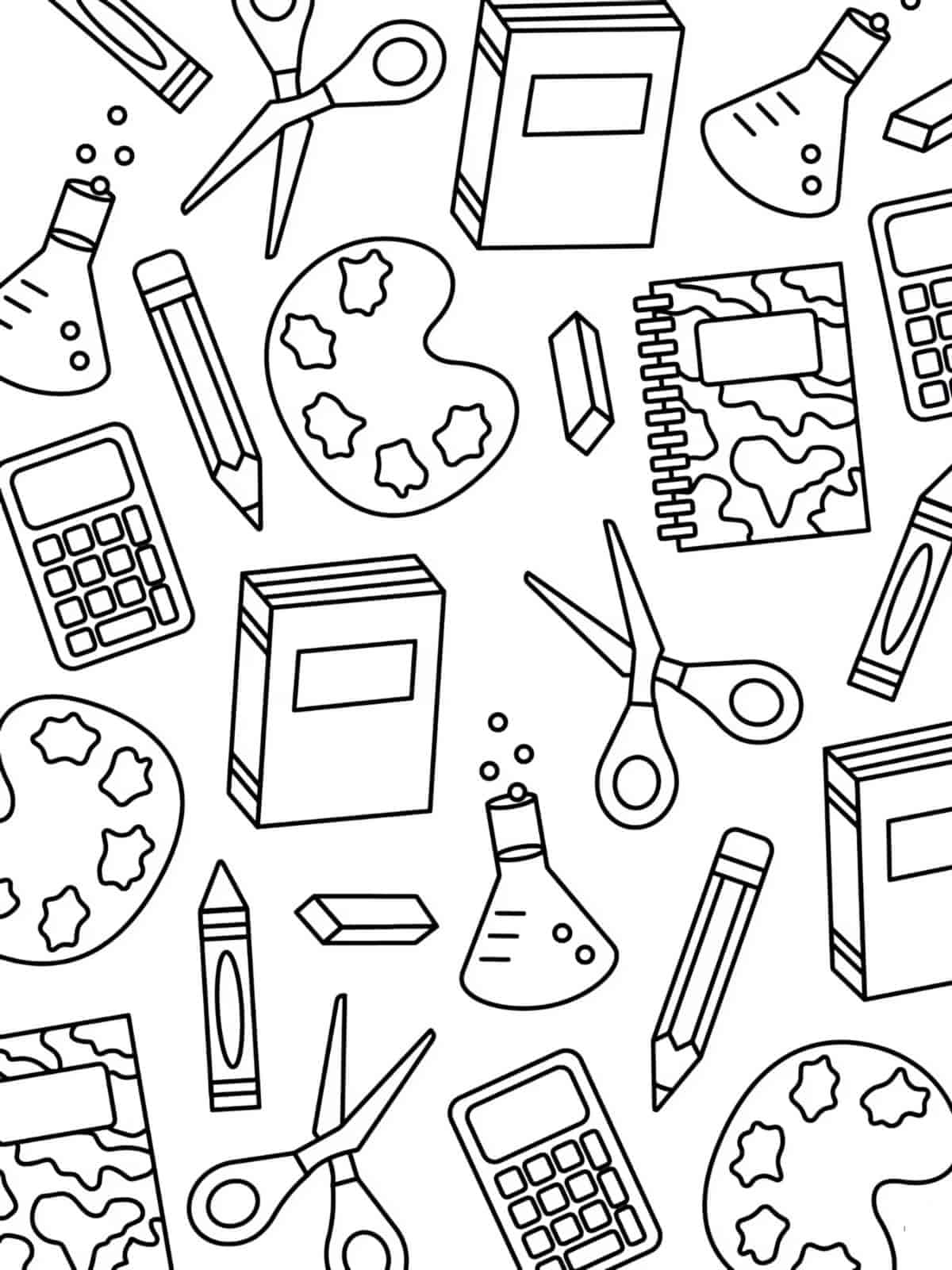 Printable Back To School Coloring Sheets For Kids