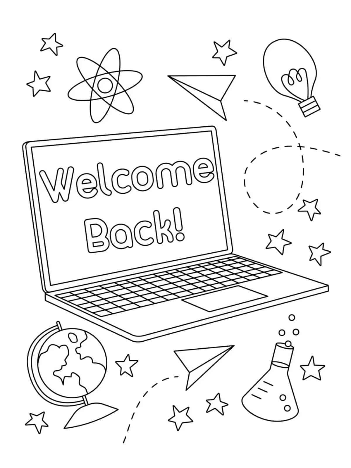 Printable Back To School Coloring Sheets