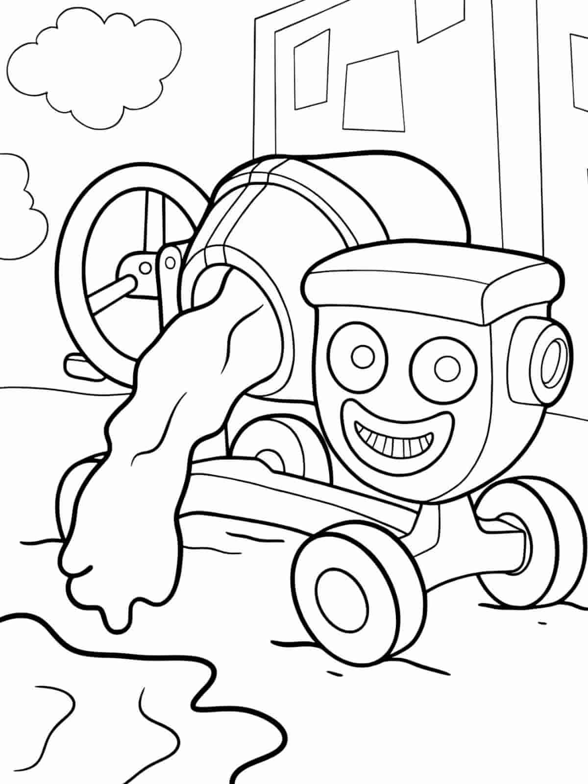 Printable Bob The Builder Coloring Pages