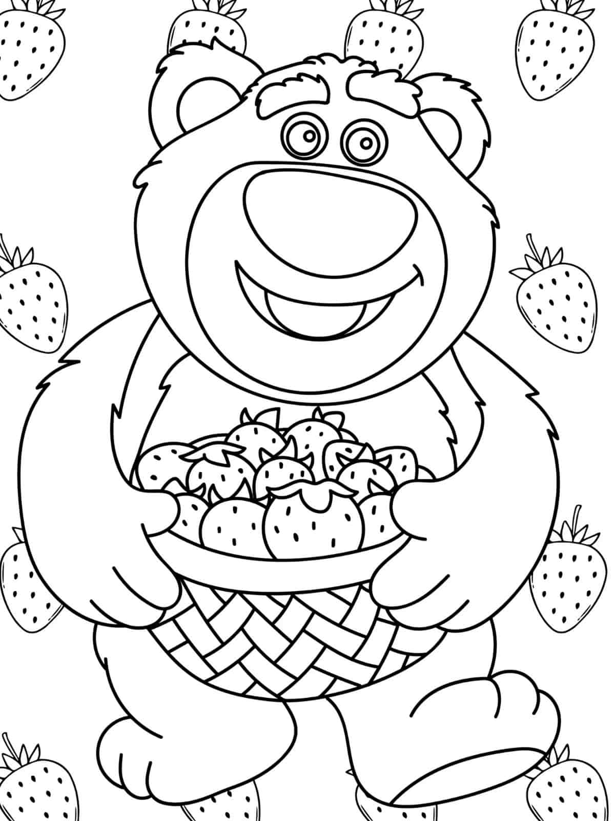 Printable Lotso Bear Coloring Pages For Kids