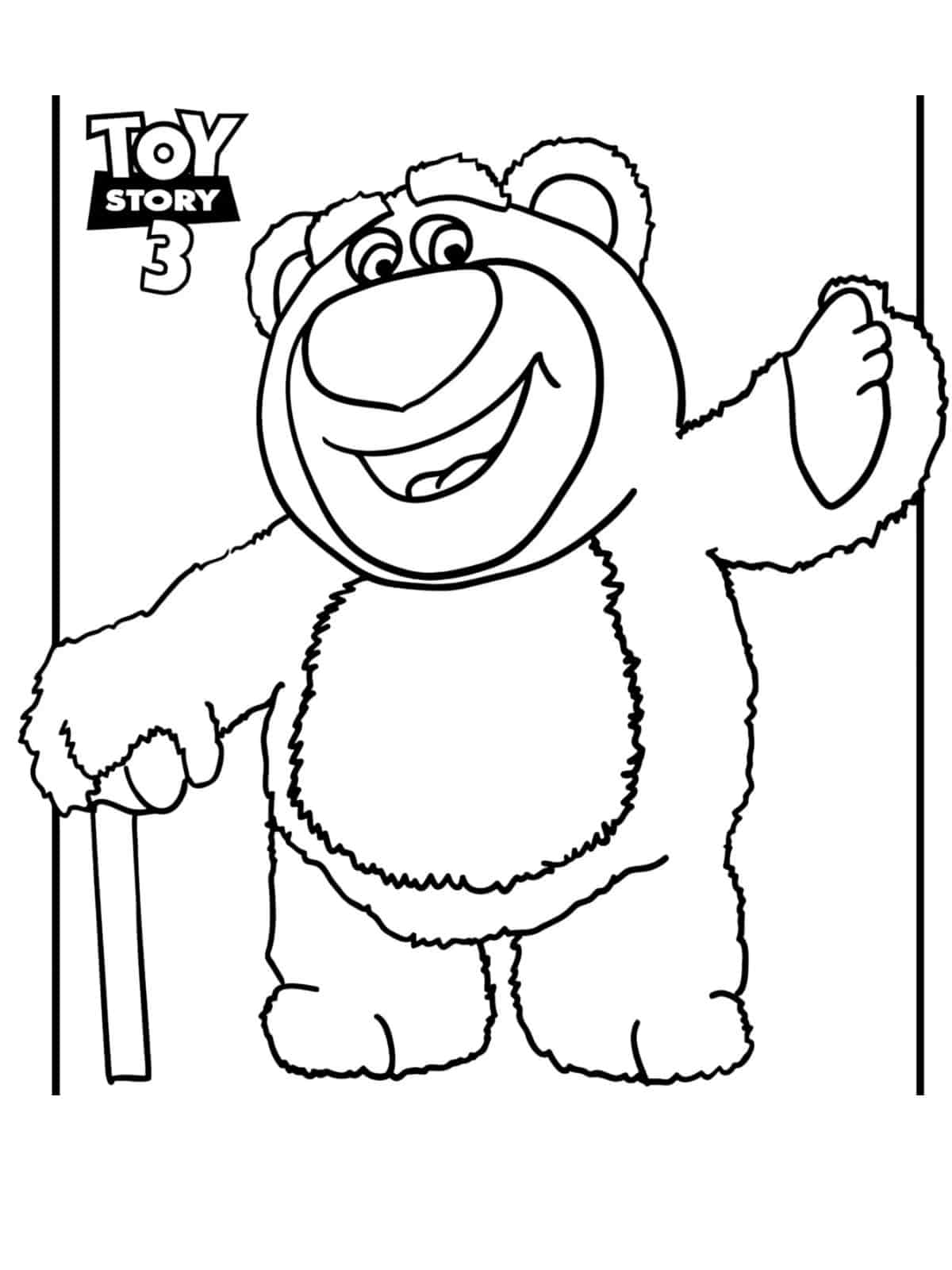 Printable Lotso Bear Toy Story Coloring Sheets