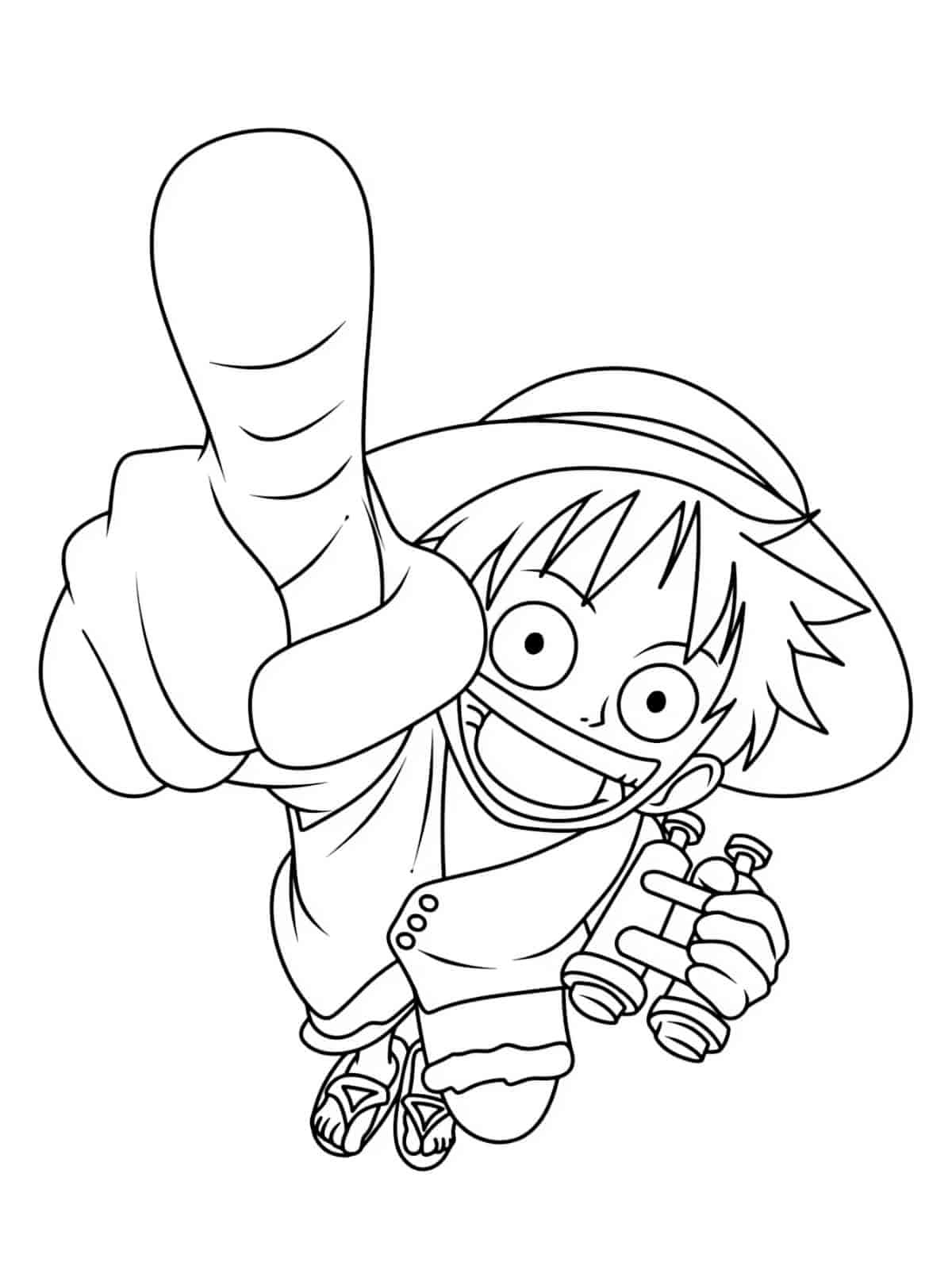 Printable Luffy Coloring Pages For Coloring Books