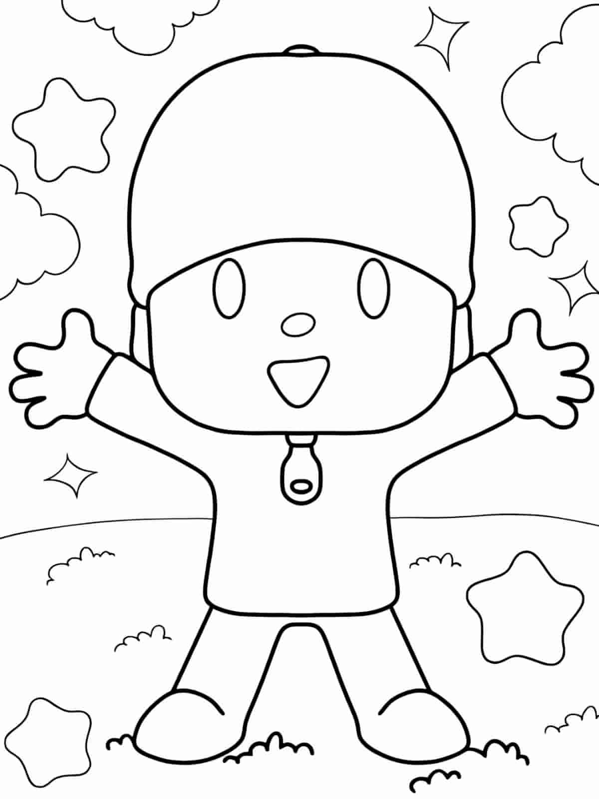 Printable Pocoyo Coloring Pages