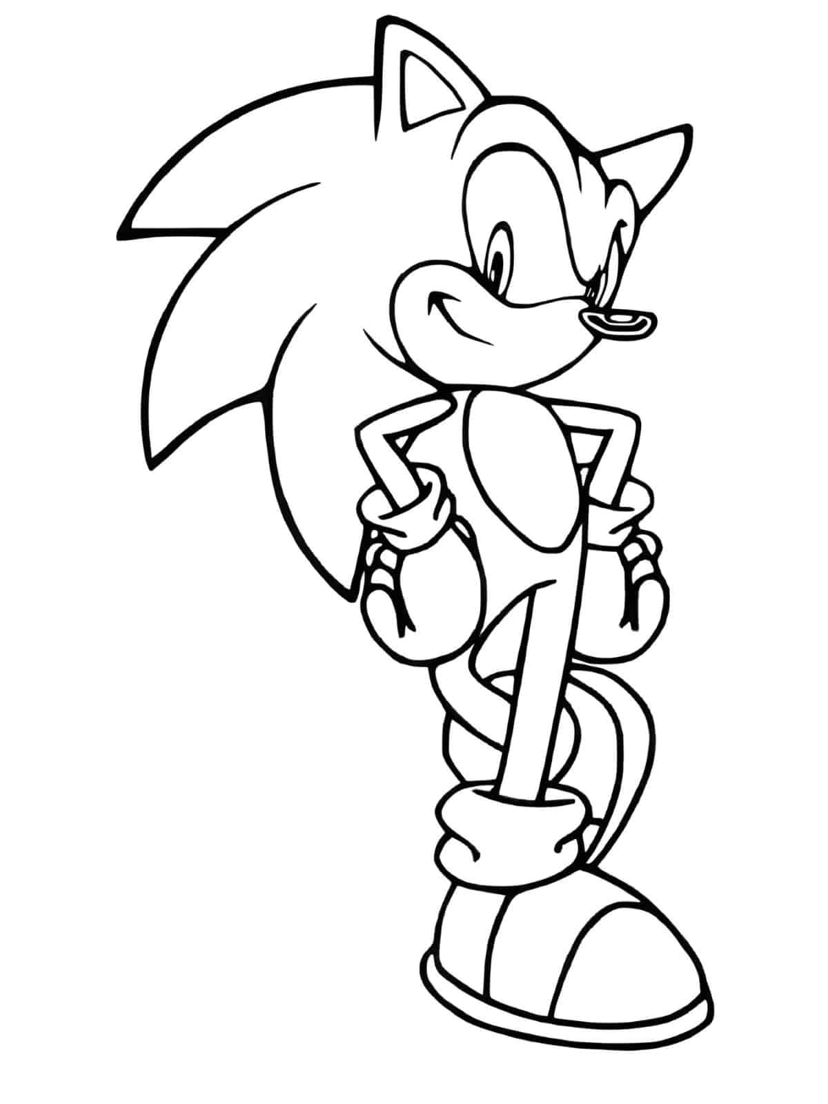 Printable Sonic The Hedgehog Coloring Pages