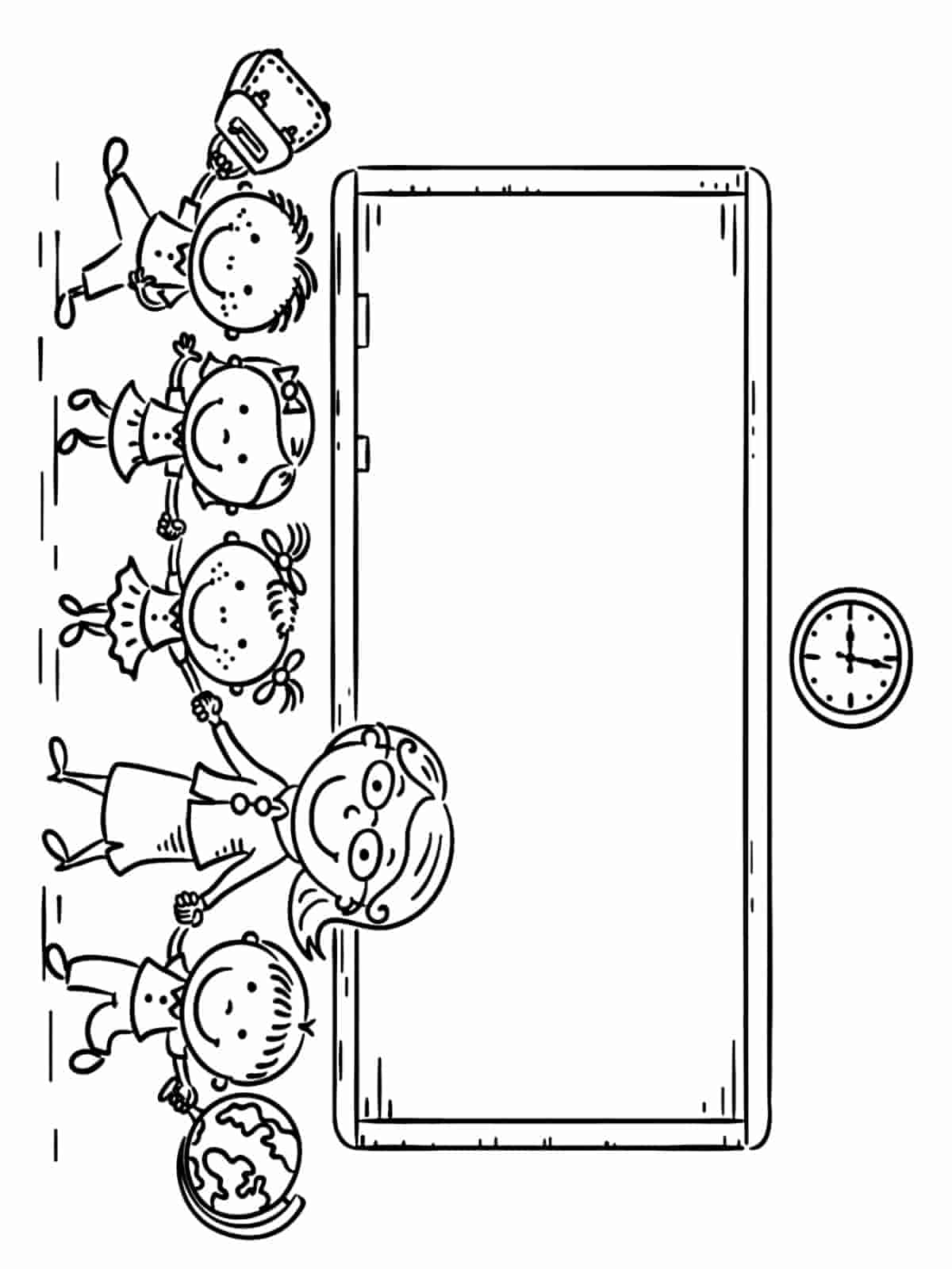 Printable Teacher Day Coloring Pages