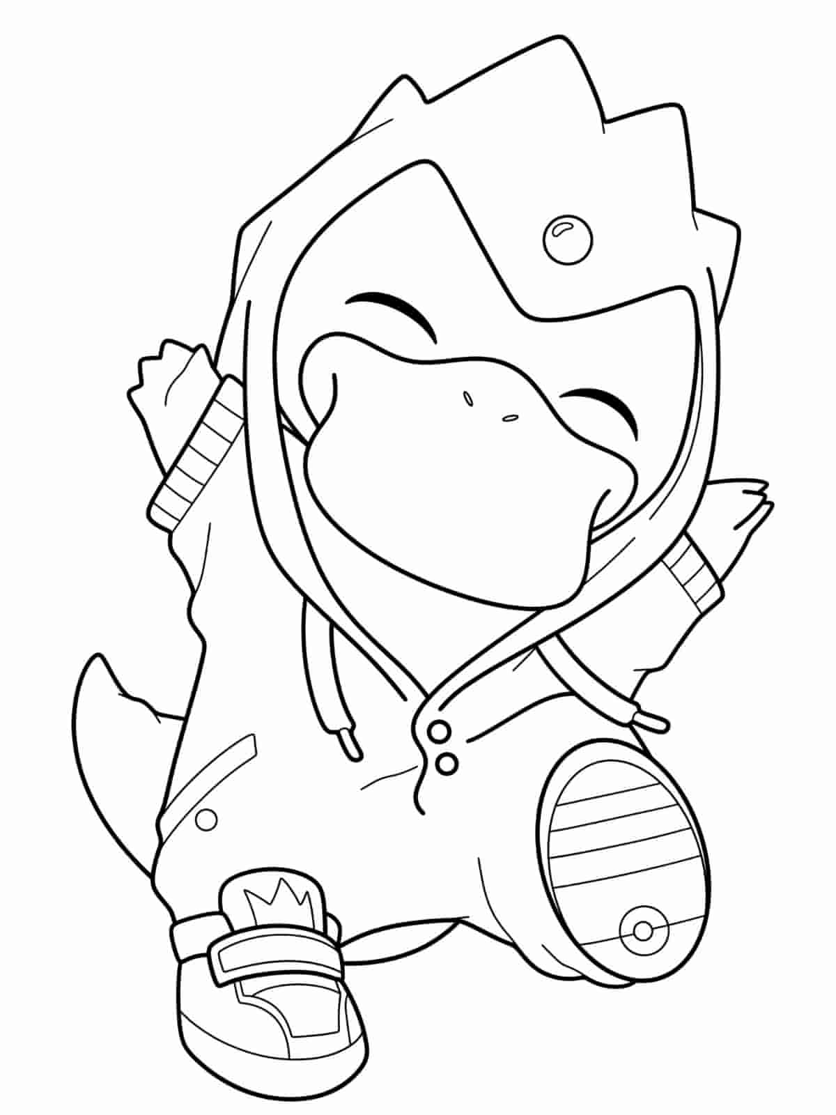 Psyduck Thinking Coloring Pages