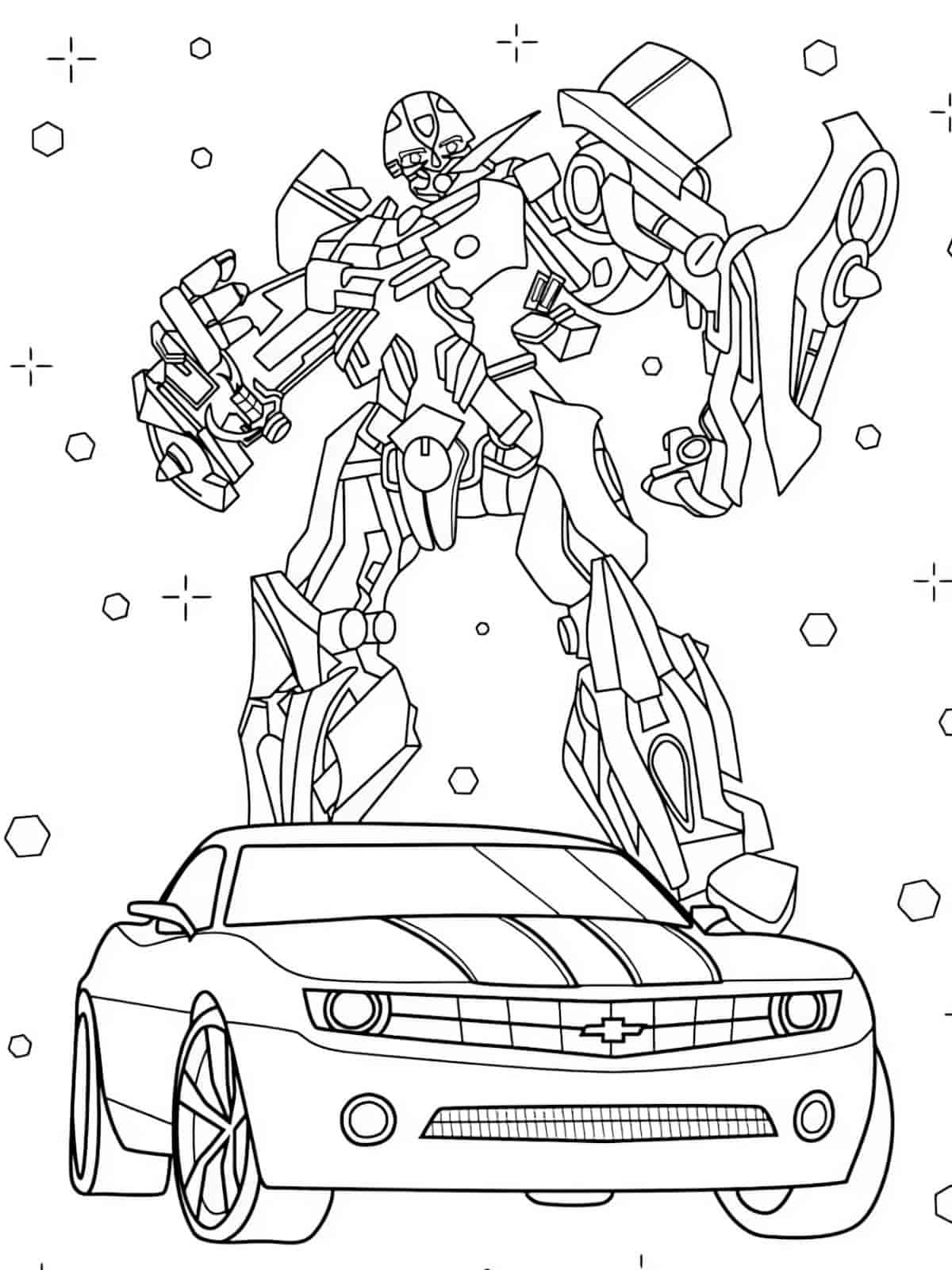 Ratchet Transformer Coloring Pages