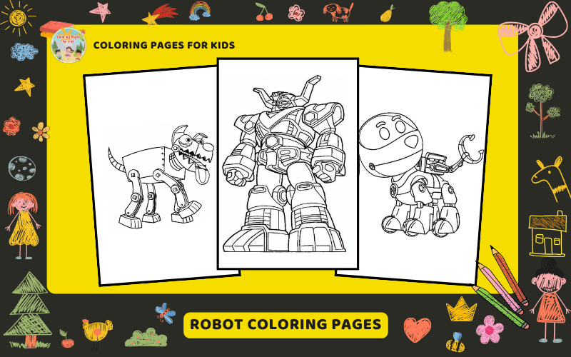 Robot Coloring Pages Featured Image Min