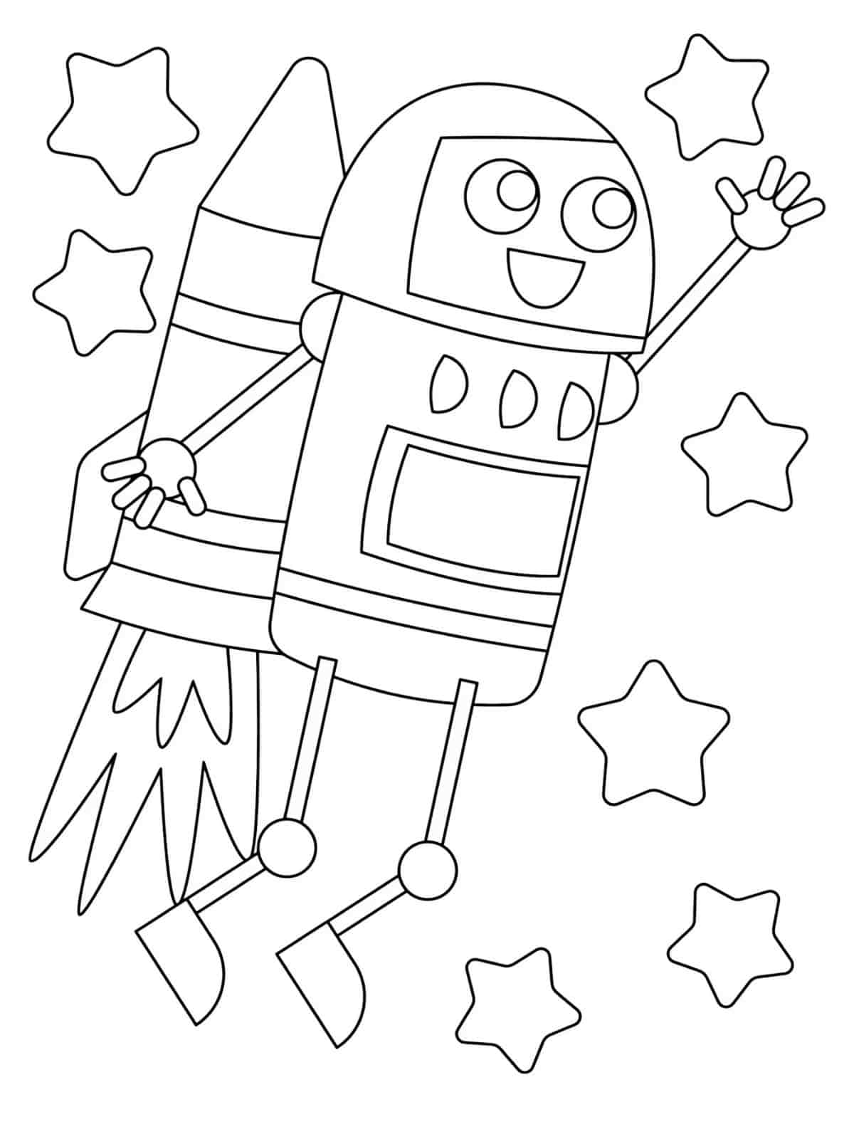 Robot Coloring Printables