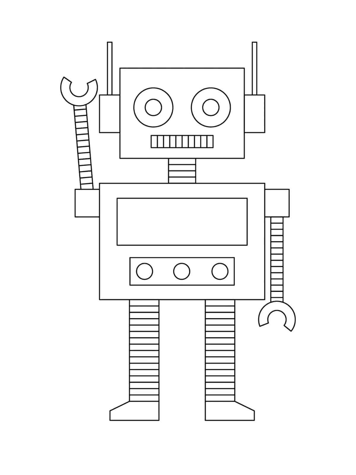 Robot Coloring Sheets