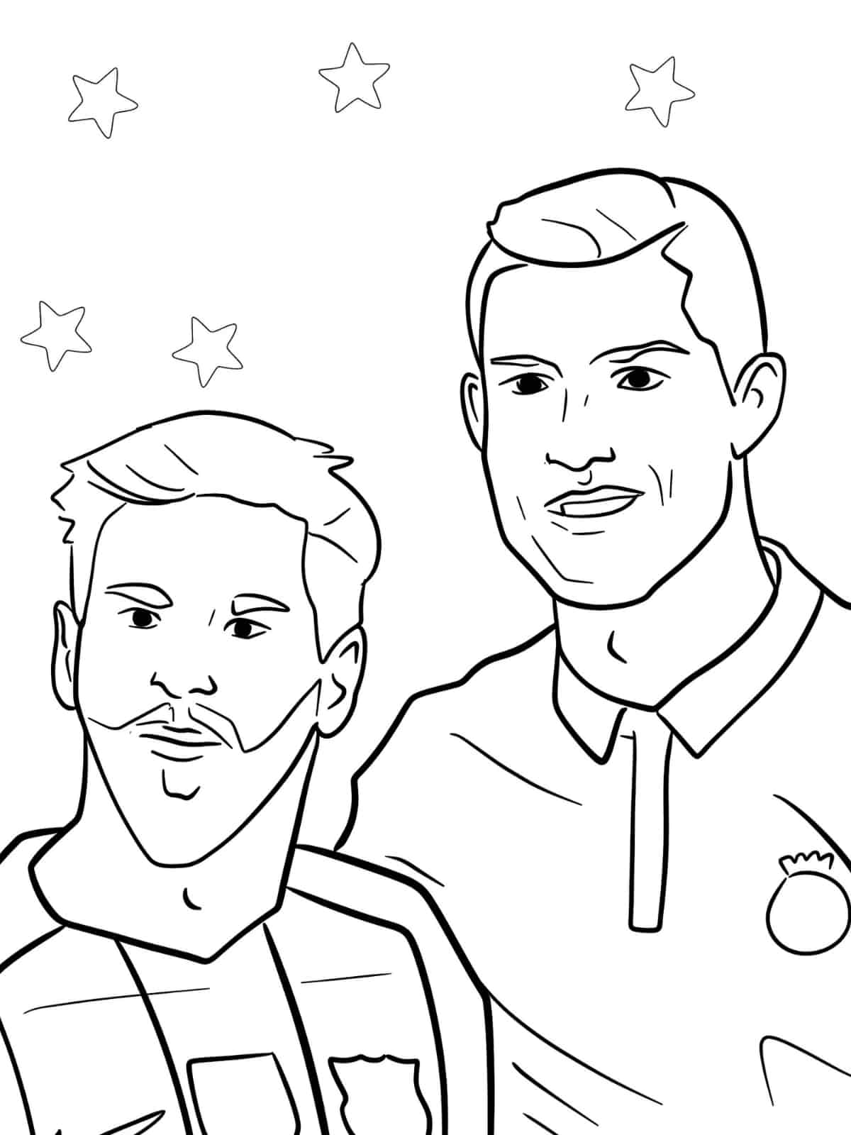 Ronaldo In A Juventus Jersey Coloring Pages