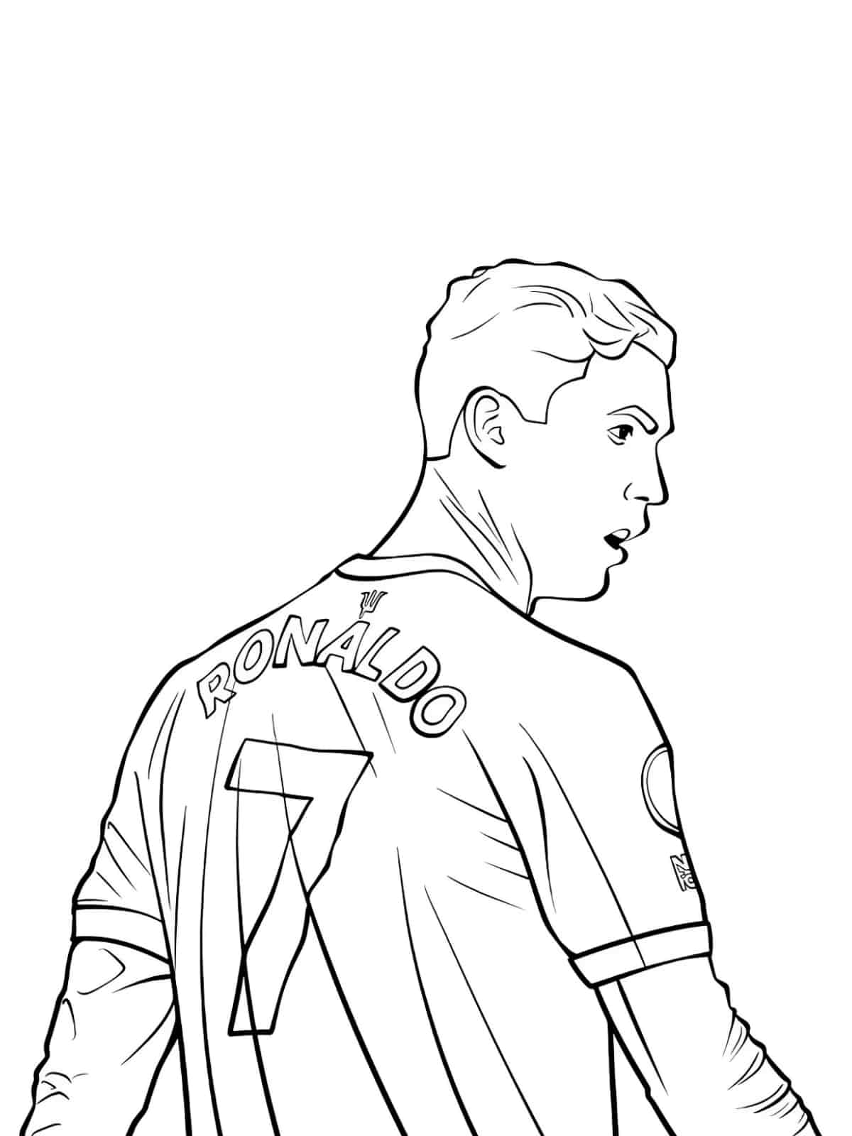 Ronaldo Inspiring Young Footballers Coloring Pages