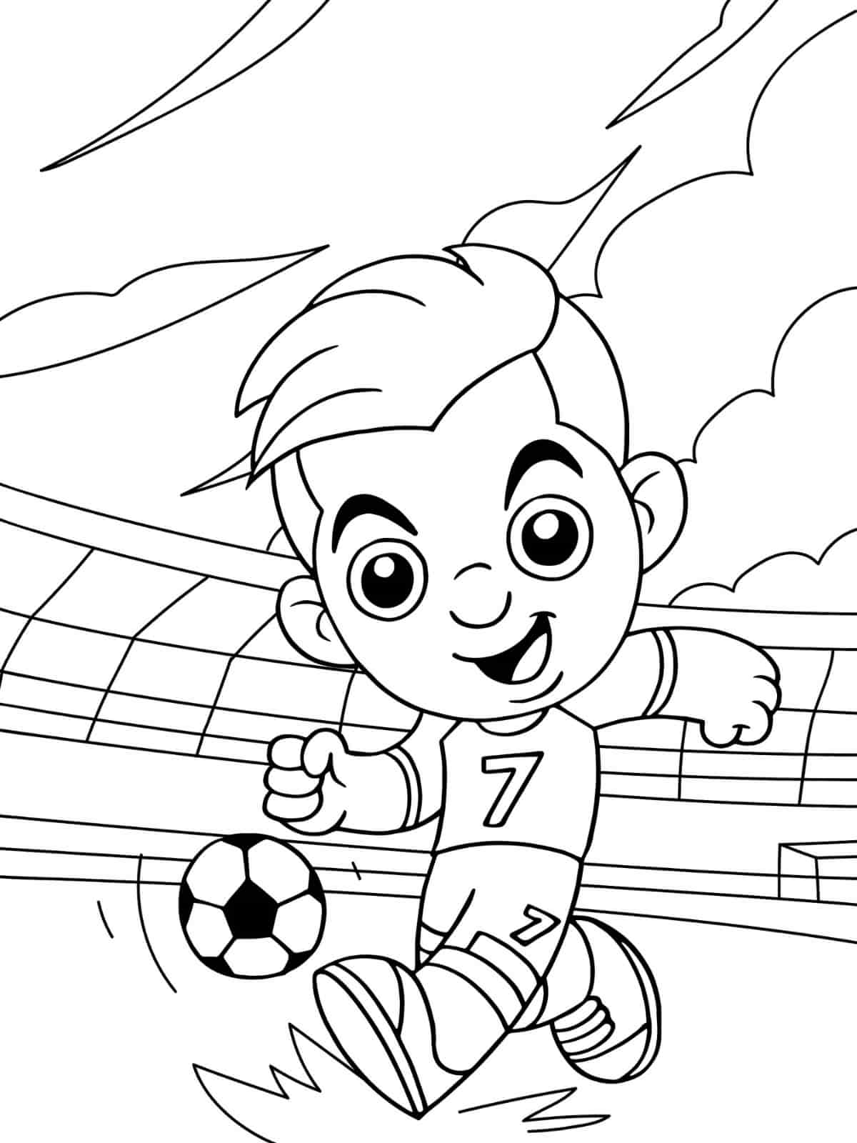 Ronaldo Leading His Team To Victory Coloring Pages