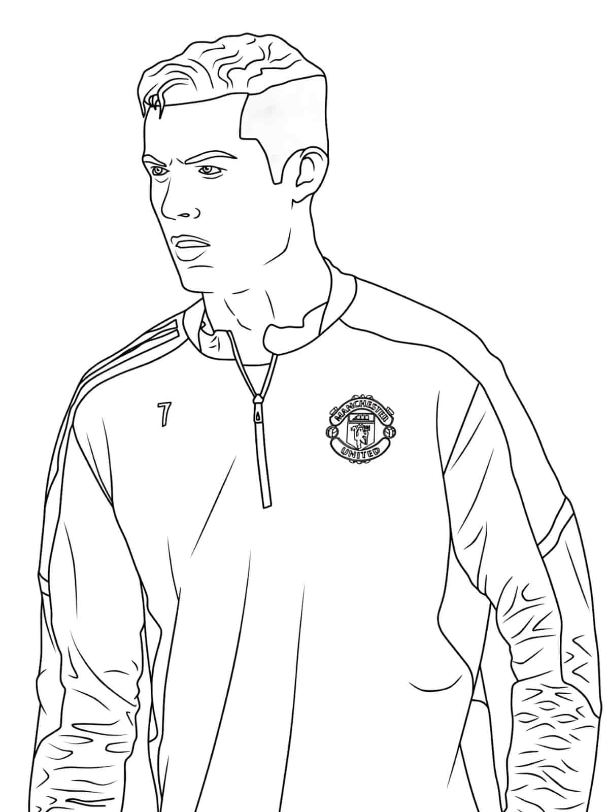 Ronaldo Performing A Bicycle Kick Coloring Pages