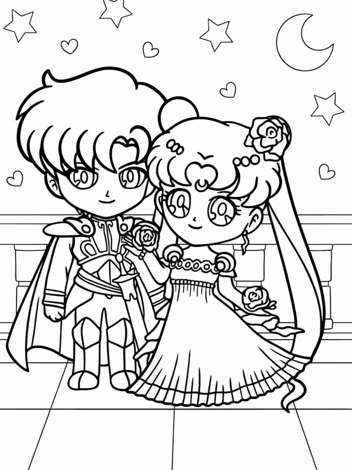 Sailor Moon Chibi Coloring Pages