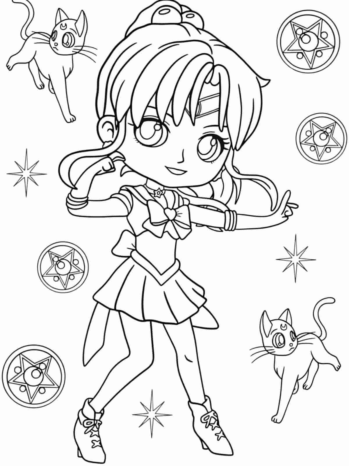 Sailor Moon Coloring Pages For Adults