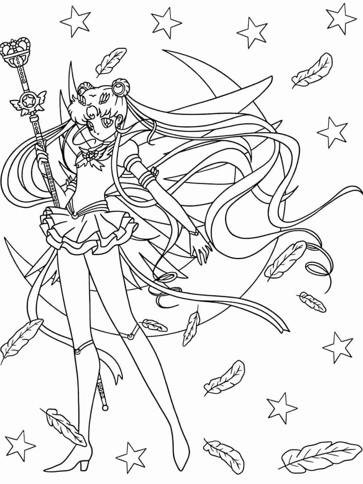 Sailor Moon Coloring Pages For Girls