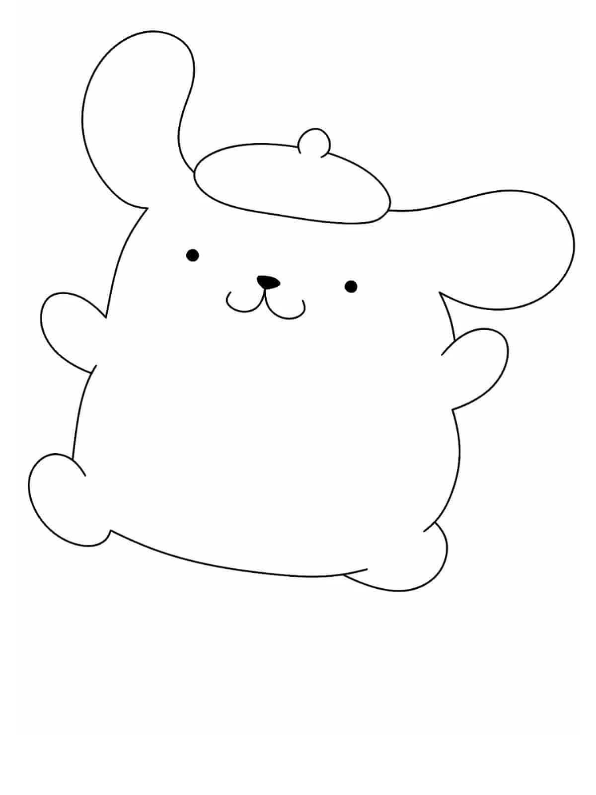 Sanrio Pompompurin Coloring Pages