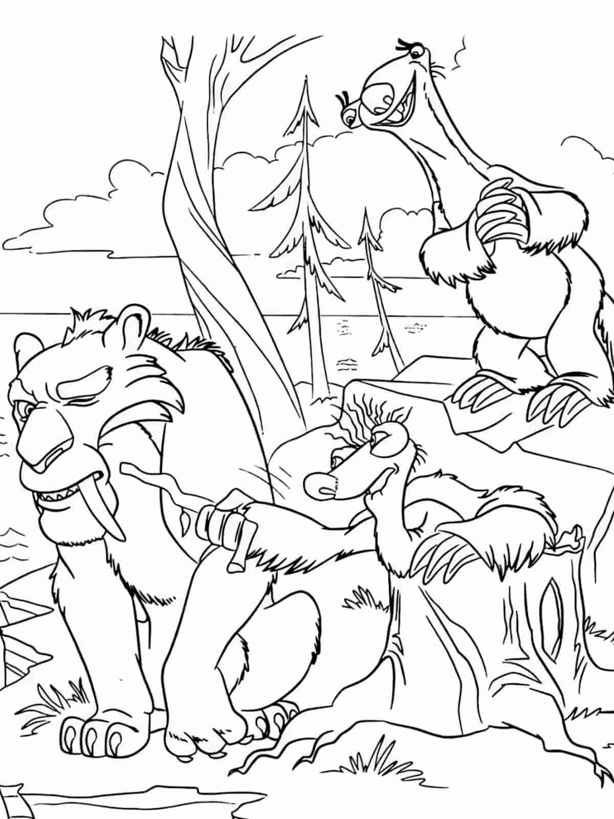 Scrat Ice Age Coloring Pages