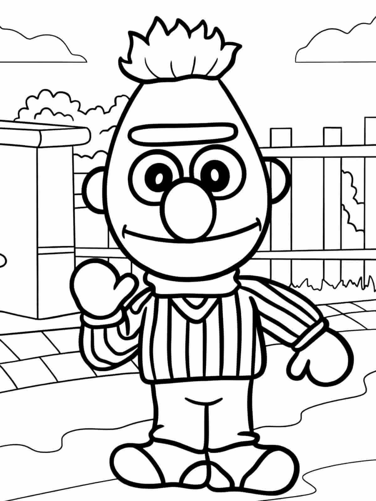 Sesame Street Friendship Coloring Pages