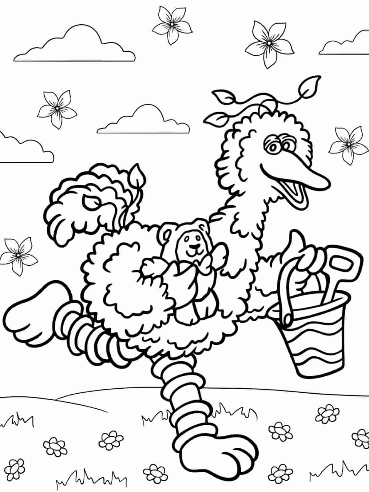 Sesame Street Holiday Coloring Pages