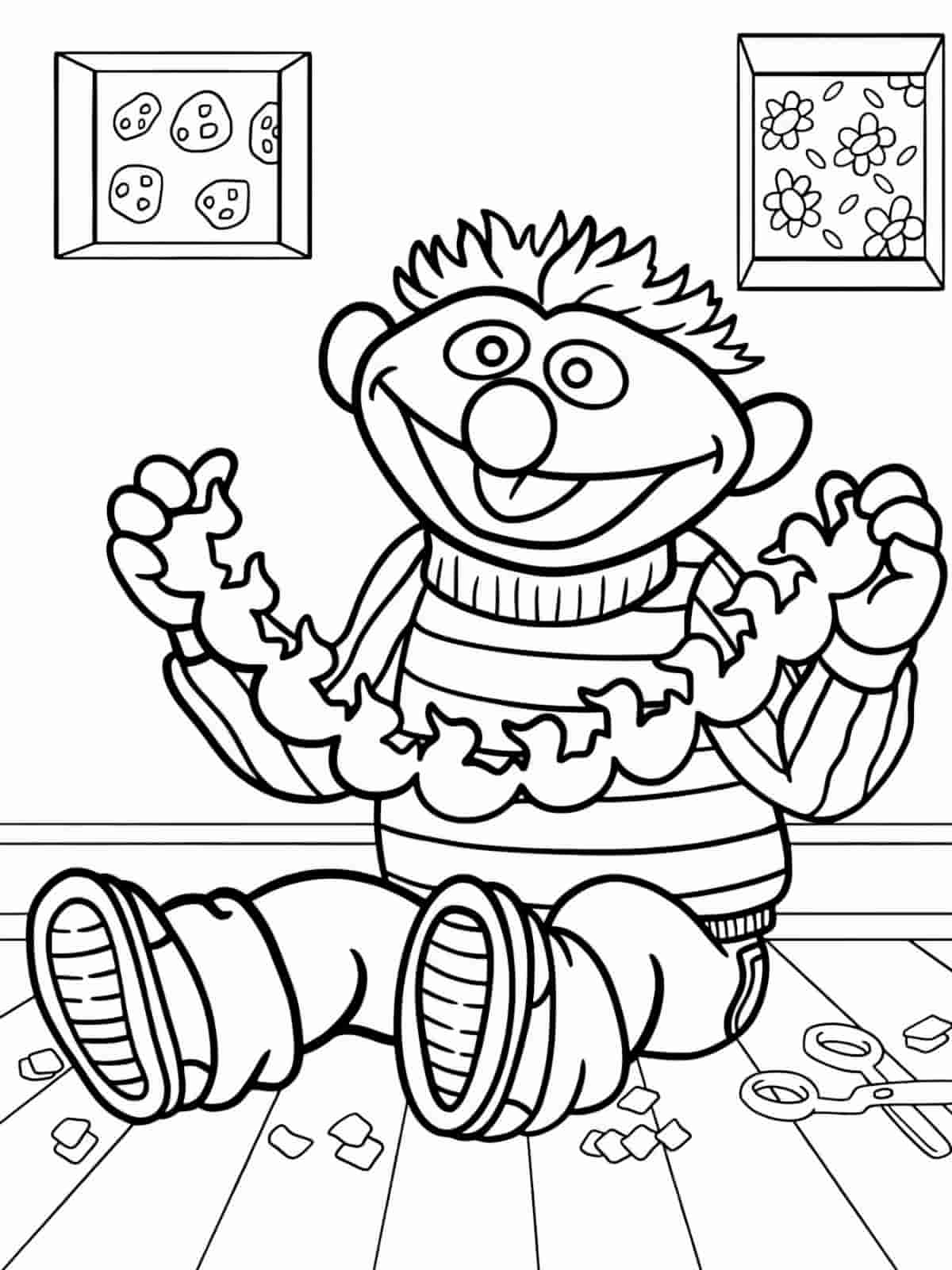 Sesame Street Learning Coloring Pages