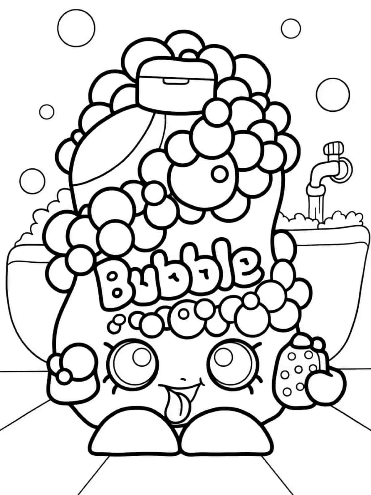 Shopkins Birthday Coloring Pages For Kids