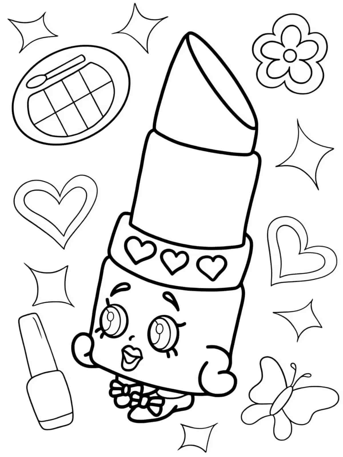 Shopkins Candy Coloring Pages For Kids