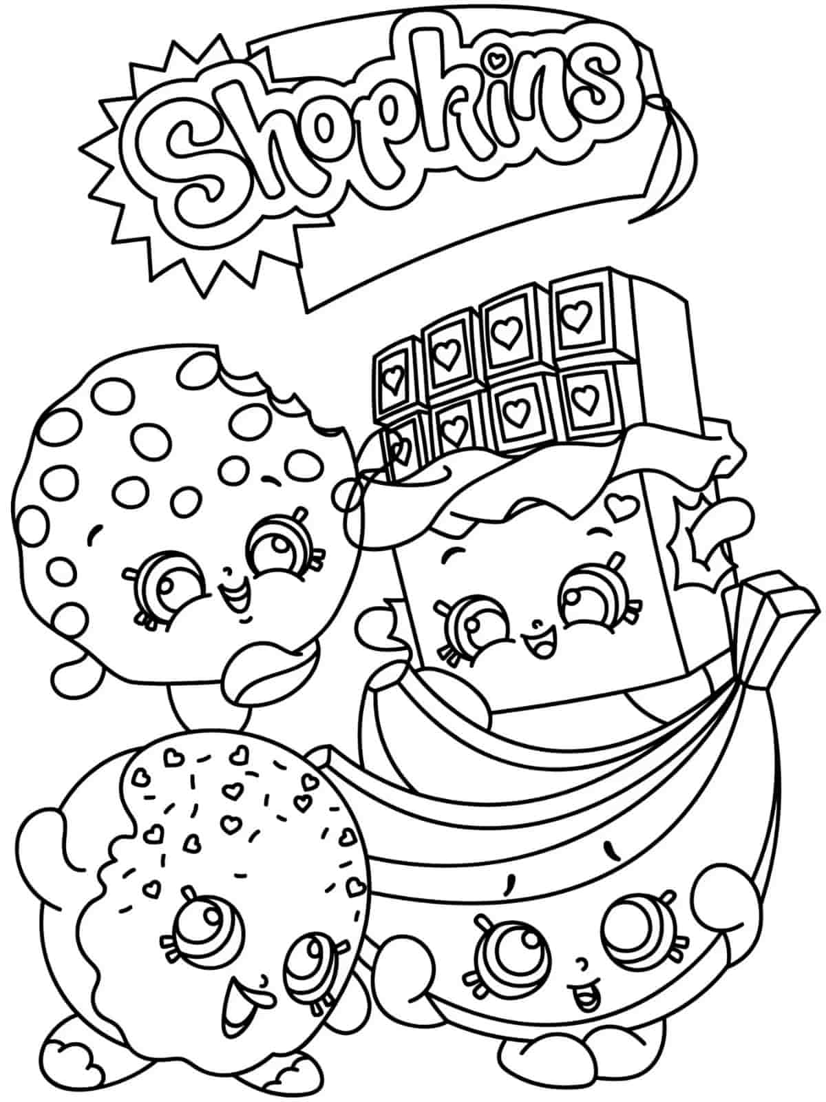 Shopkins Cheeky Chocolate Coloring Pages For Kids