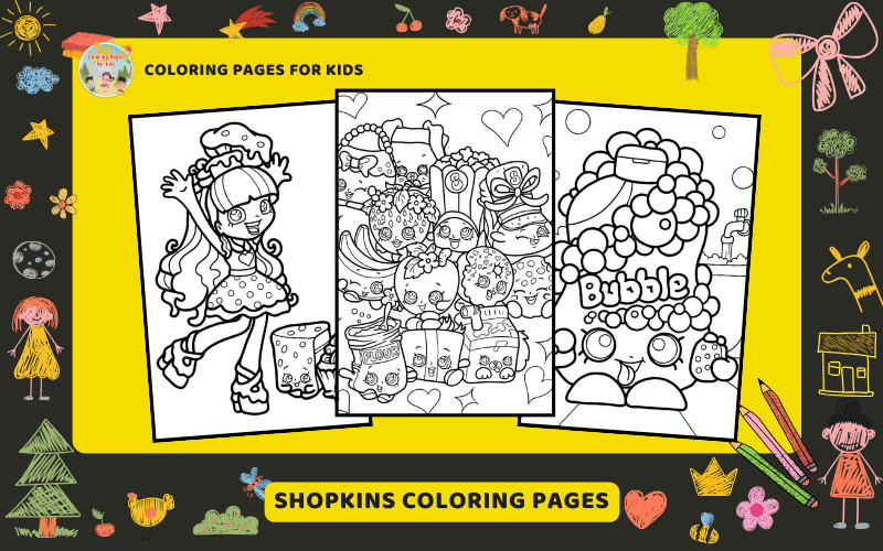 Shopkins Coloring Pages Featured Image