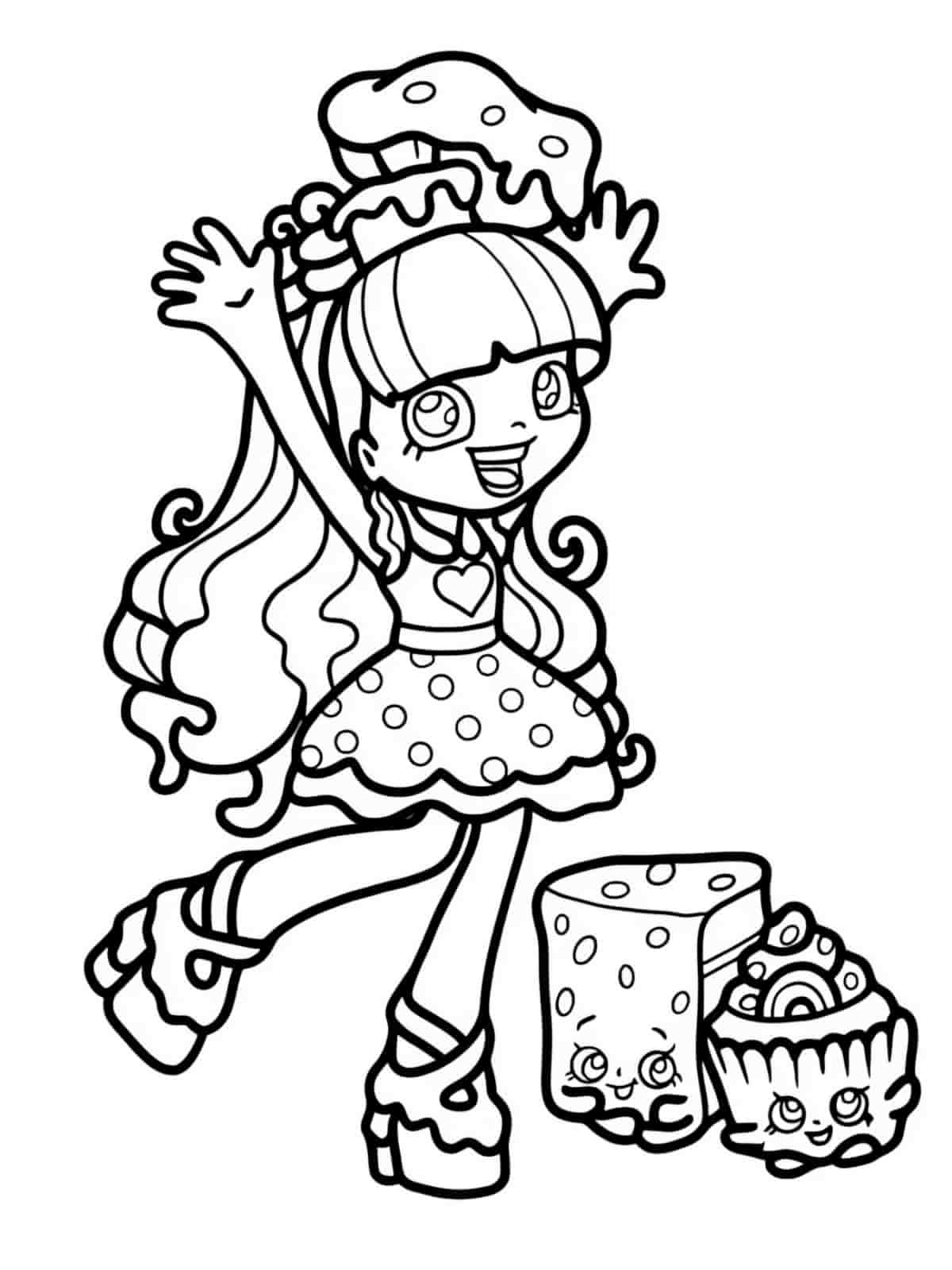 Shopkins Cookie Cookie Coloring Pages For Kids