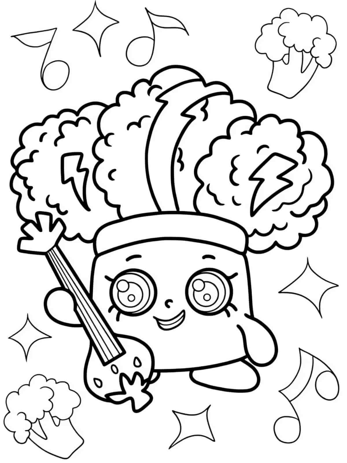 Shopkins Delicious Desserts Coloring Pages For Kids