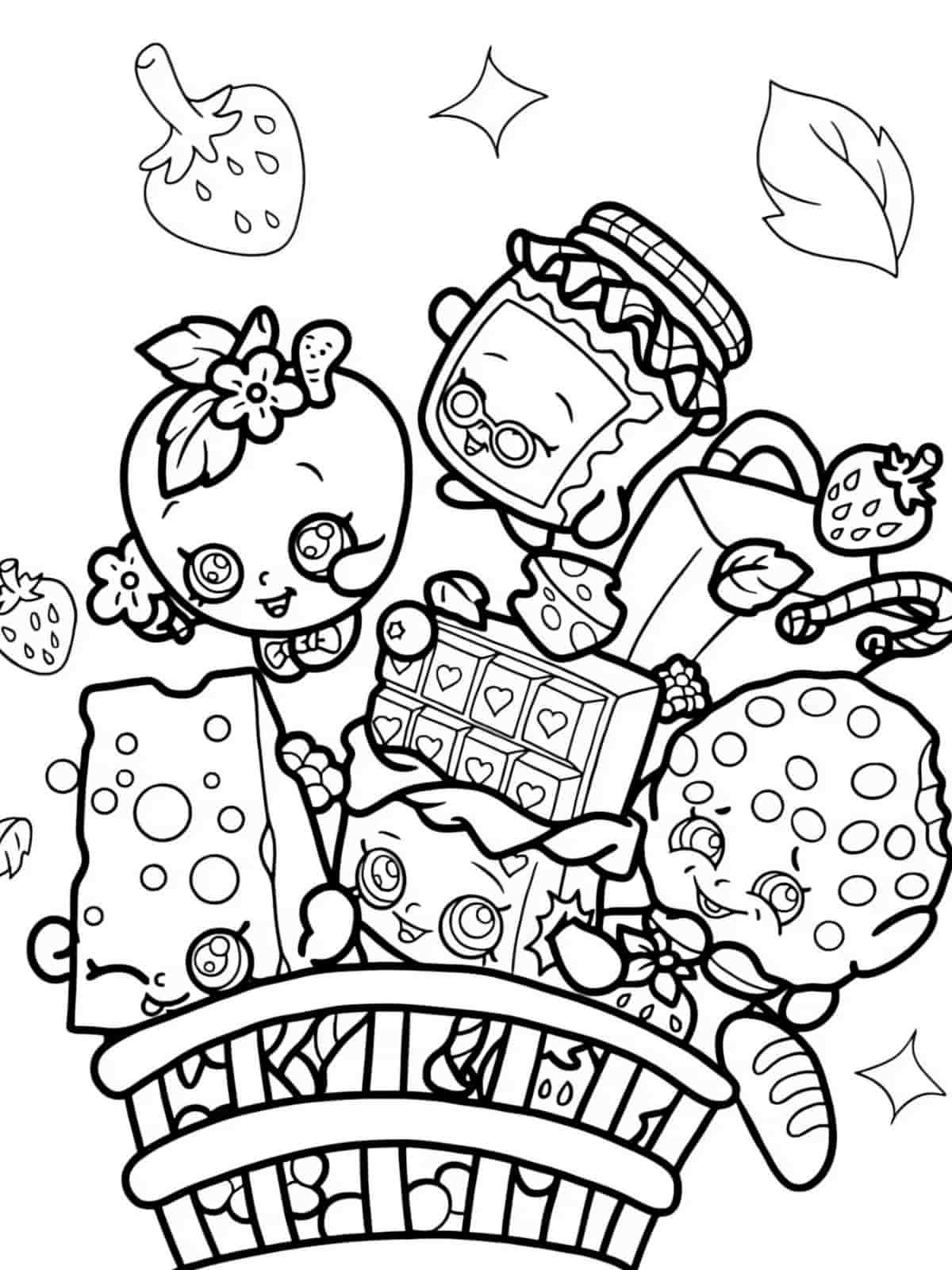 Shopkins Dream Team Coloring Pages For Kids