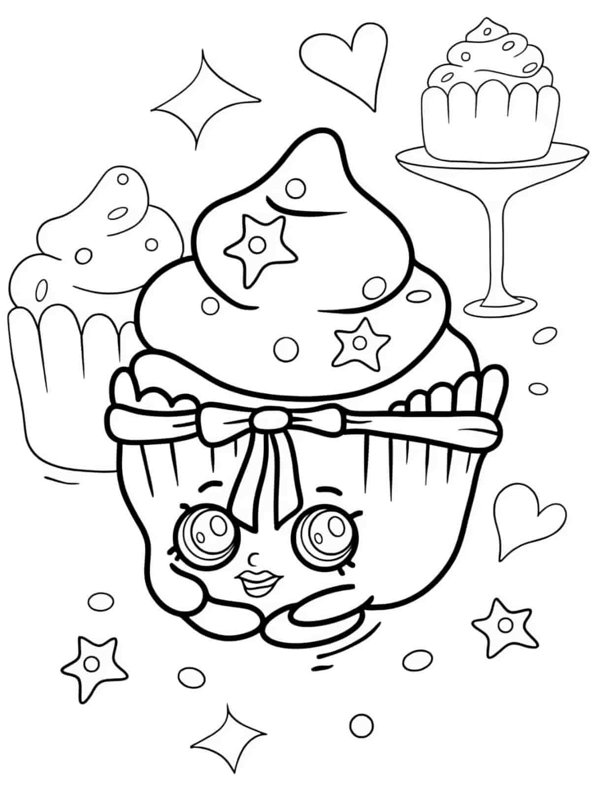 Shopkins Food Characters Coloring Pages For Kids