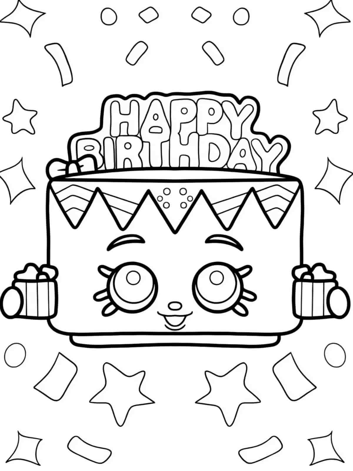 Shopkins Frozen Treats Coloring Pages For Kids