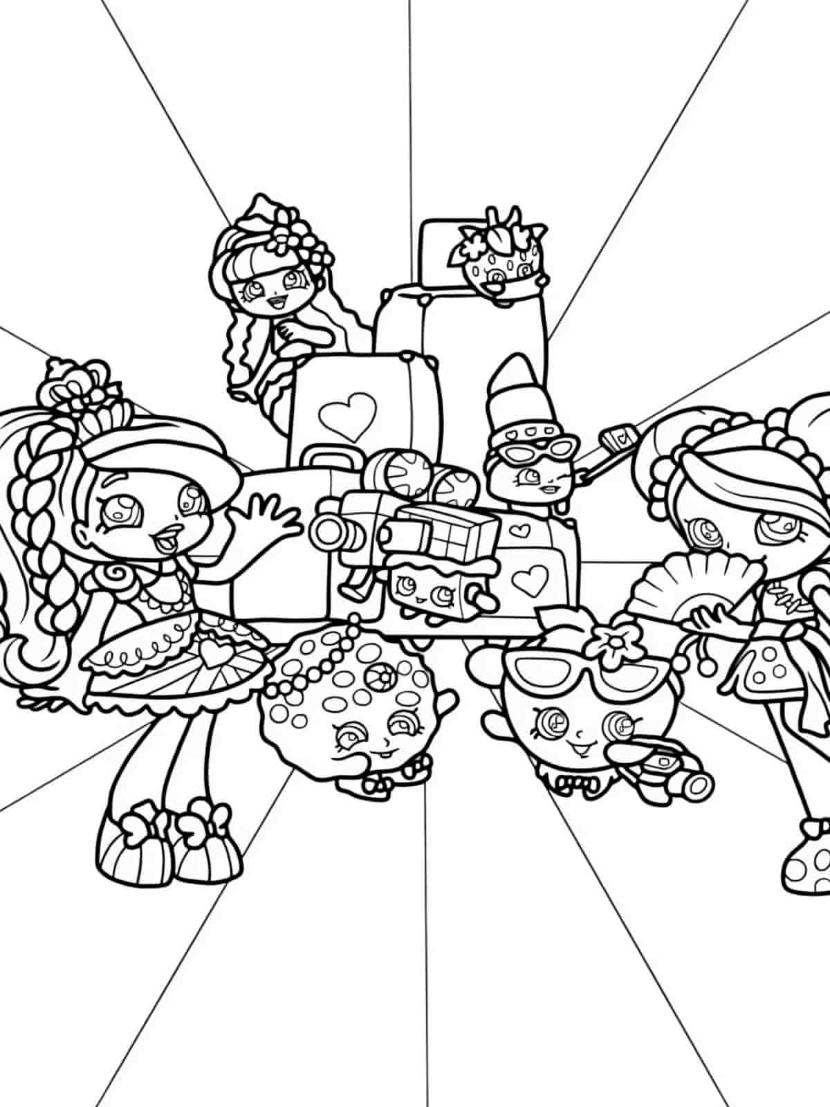 Shopkins Seasonal Coloring Pages For Kids