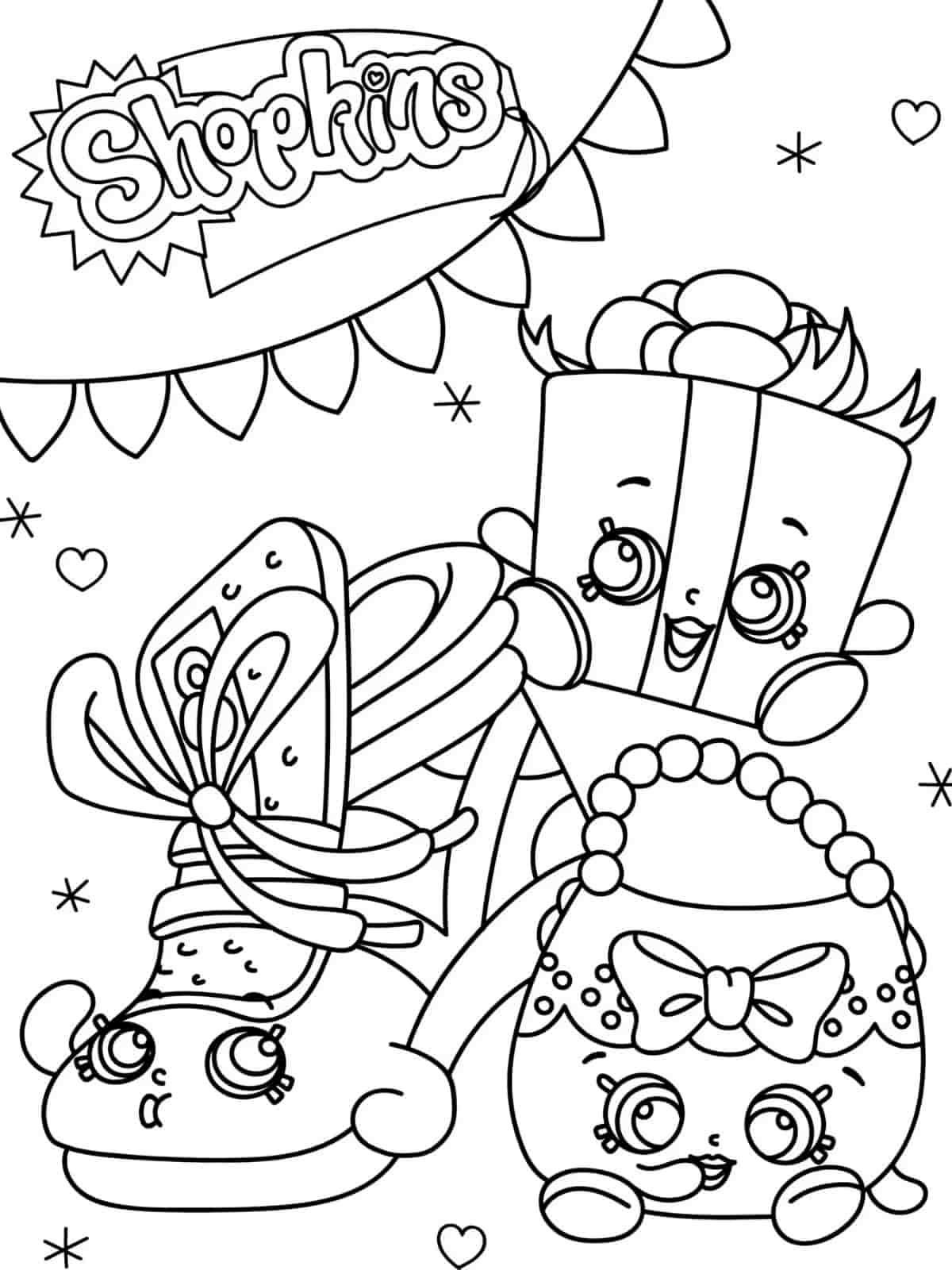 Shopkins Sneaky Wedge Coloring Pages For Kids