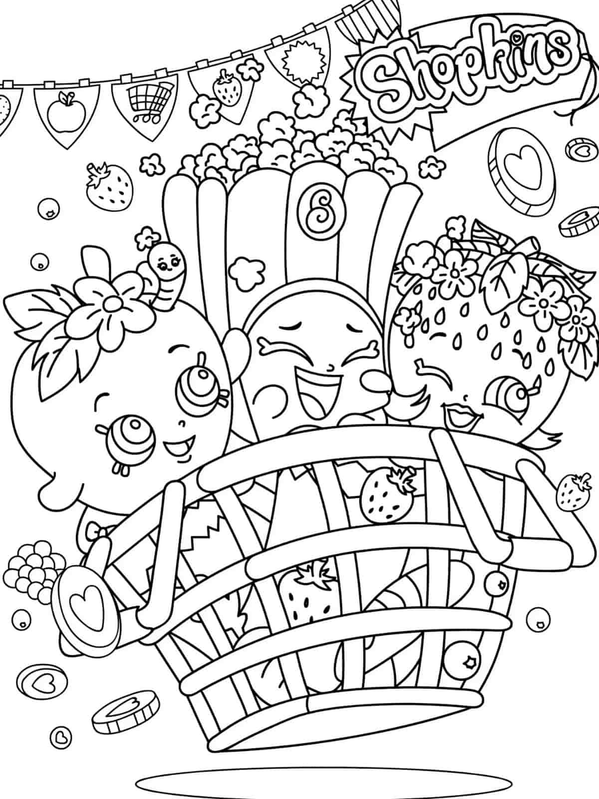 Shopkins Snow Crush Coloring Pages For Kids