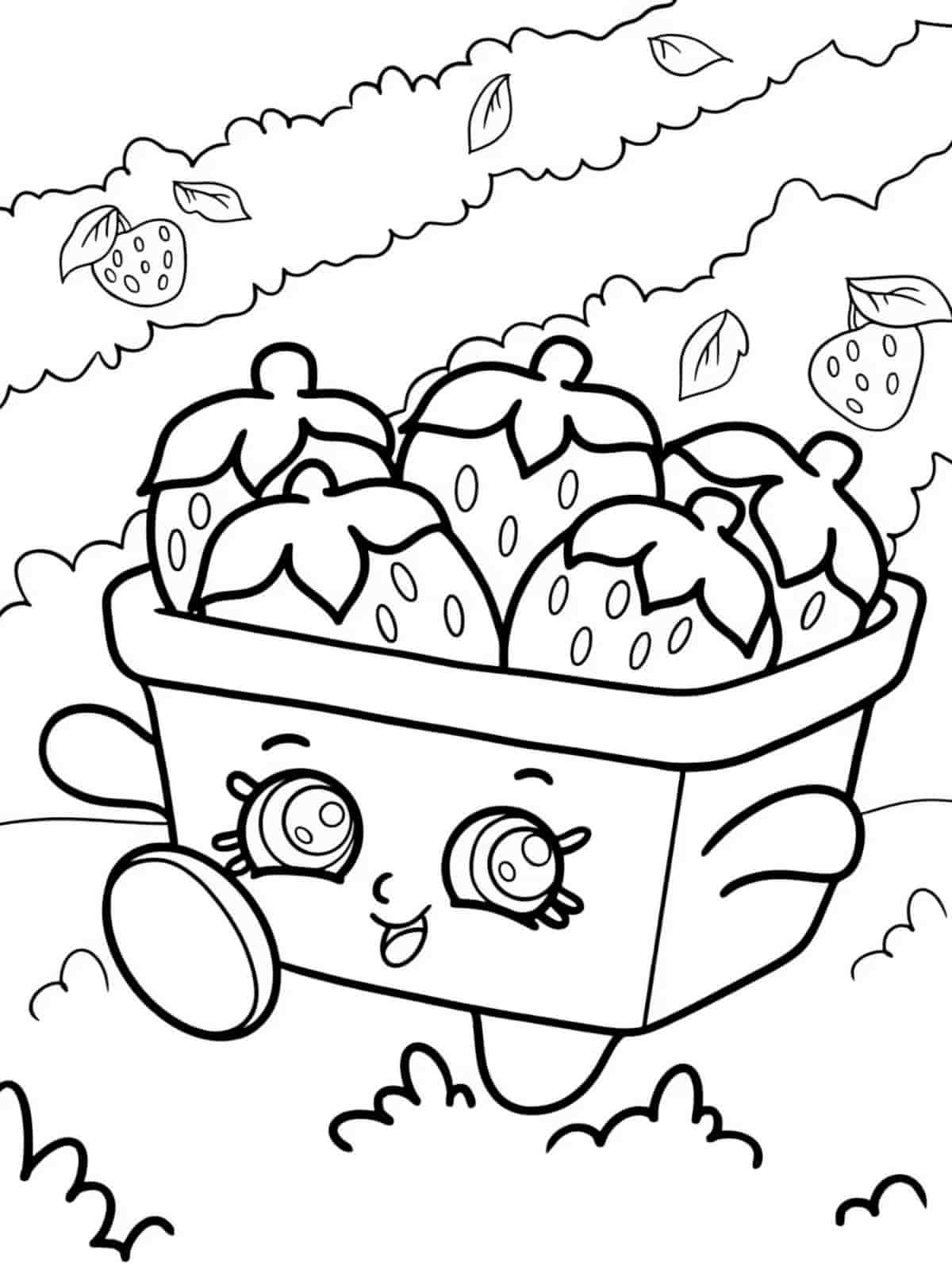 Shopkins Sweet Treats Coloring Pages For Kids