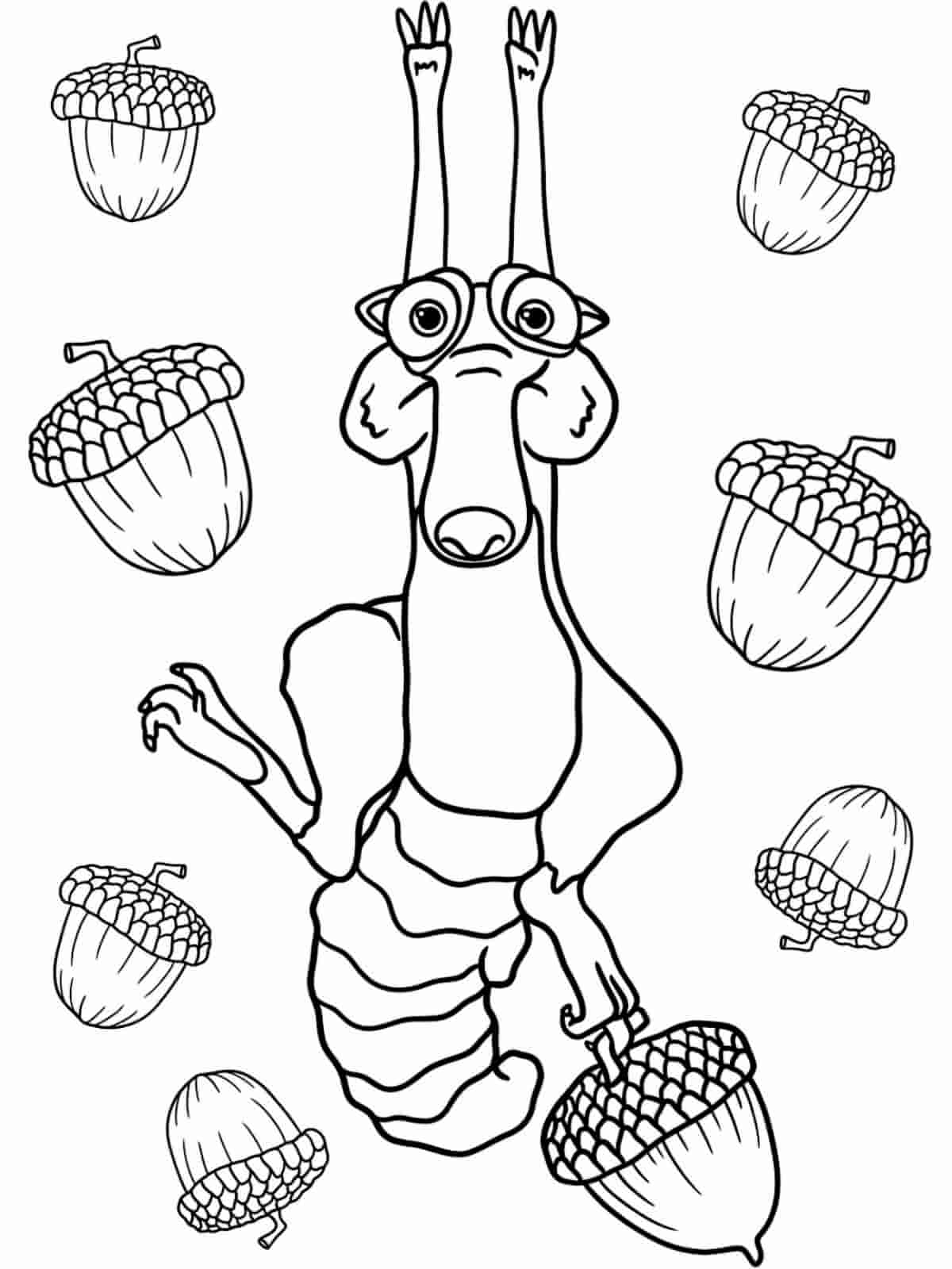 Sid Ice Age Coloring Pages