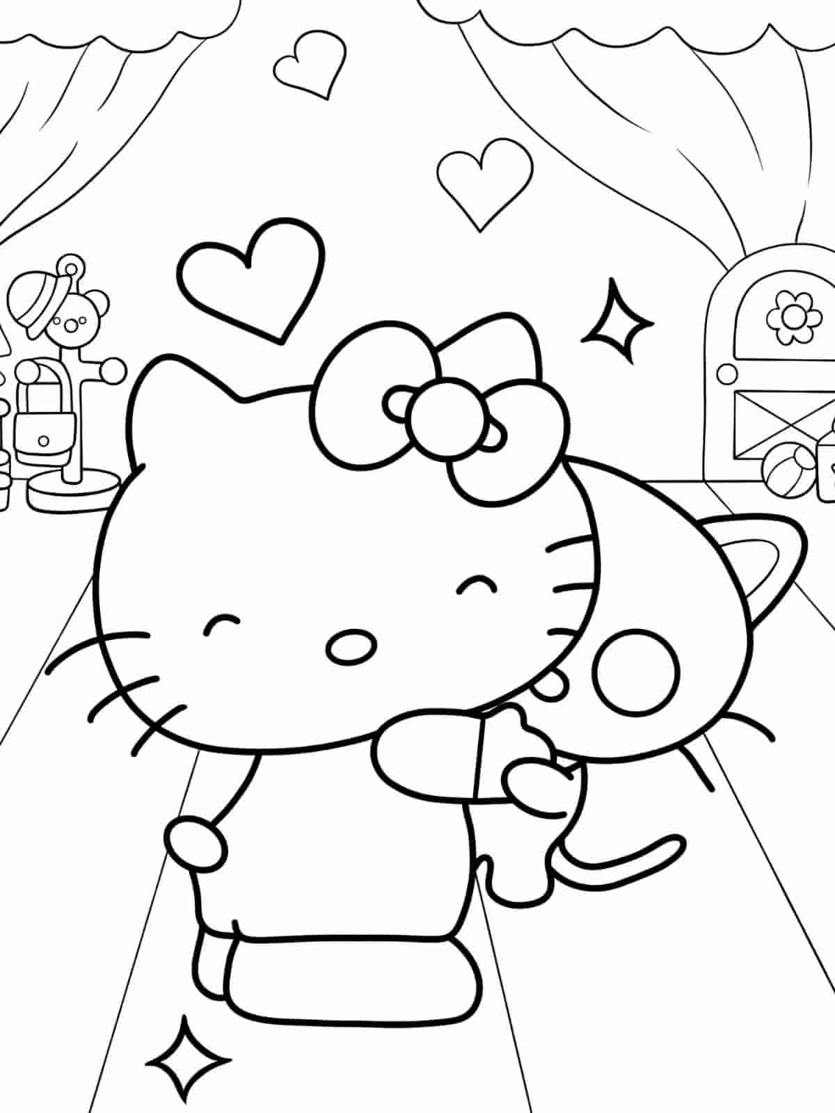 Simple Chococat Coloring Pages