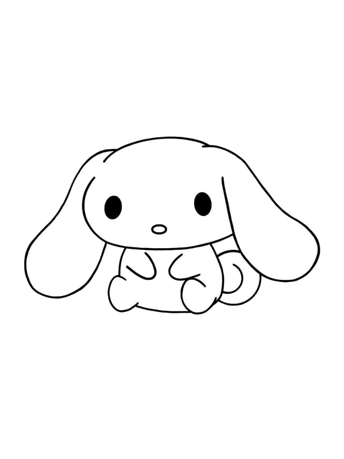 Simple Cinnamoroll Coloring Pages