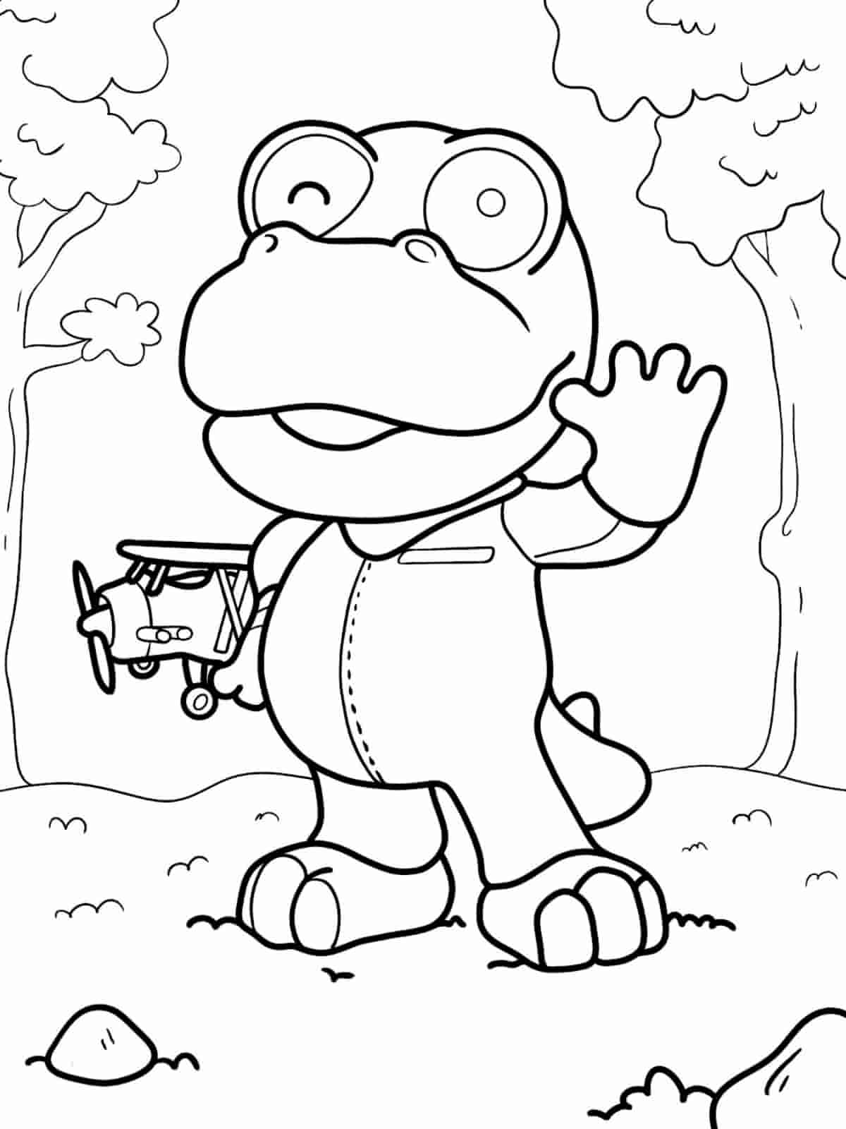 Simple Pororo Coloring Pages