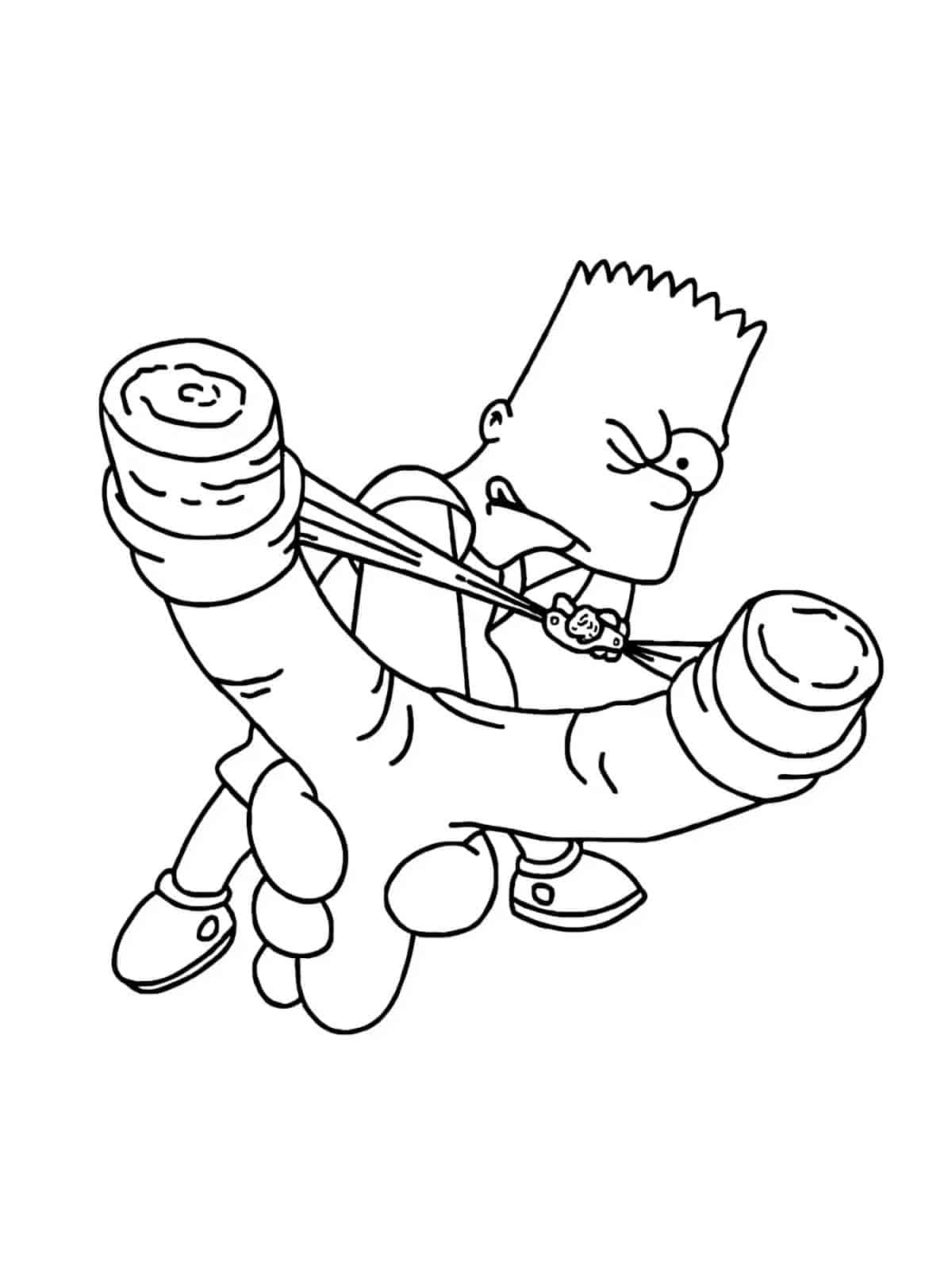 Simpsons Chibi Coloring Sheets