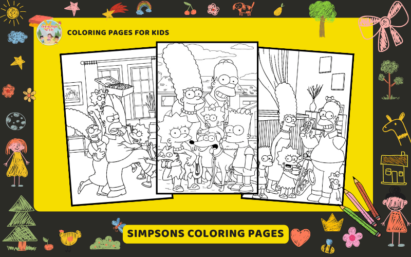 Simpsons Coloring Pages Featured Image Min